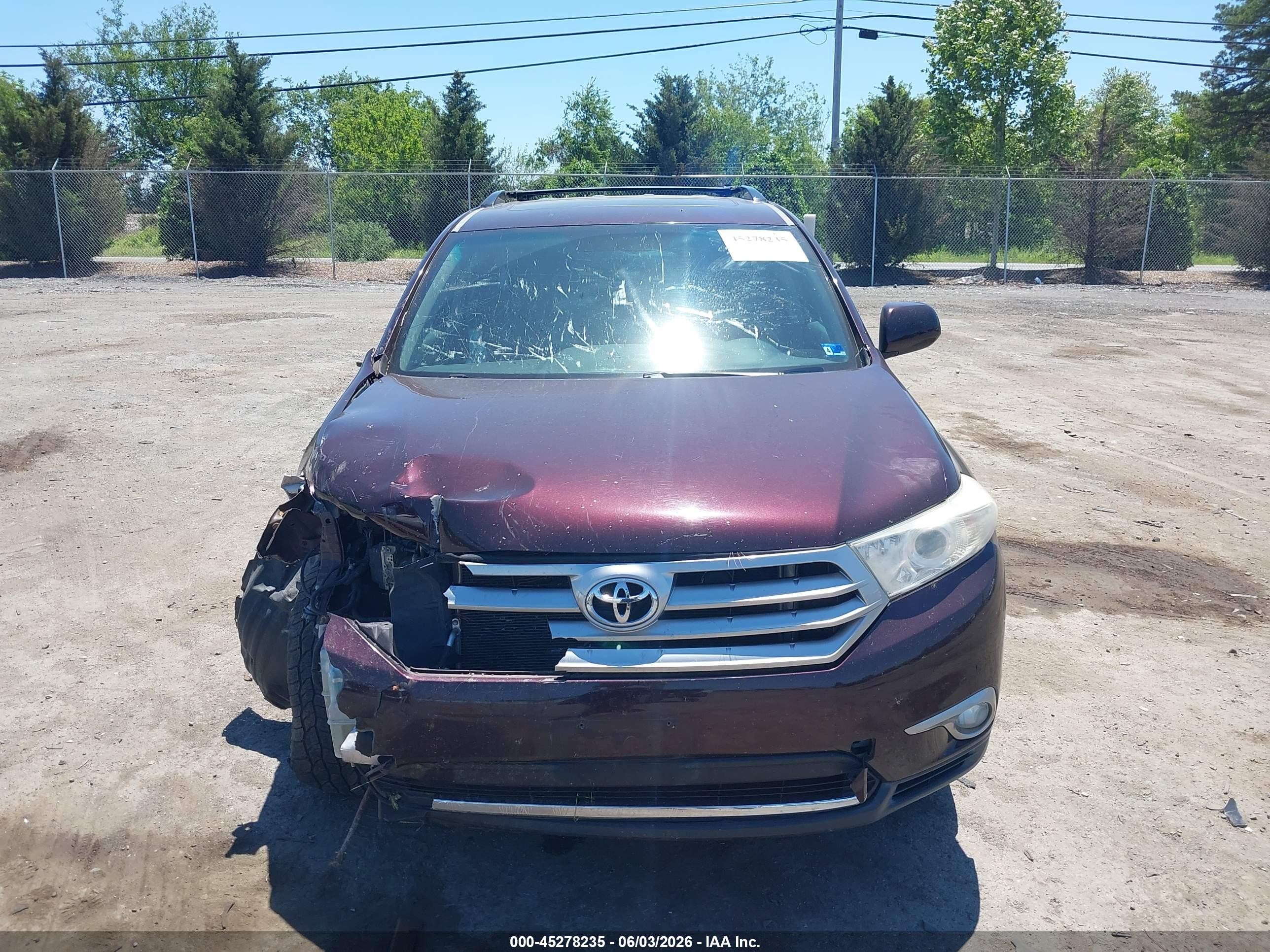 2011 Toyota Highlander Se V6 Burgundy vin: 5TDBK3EH8BS070770
