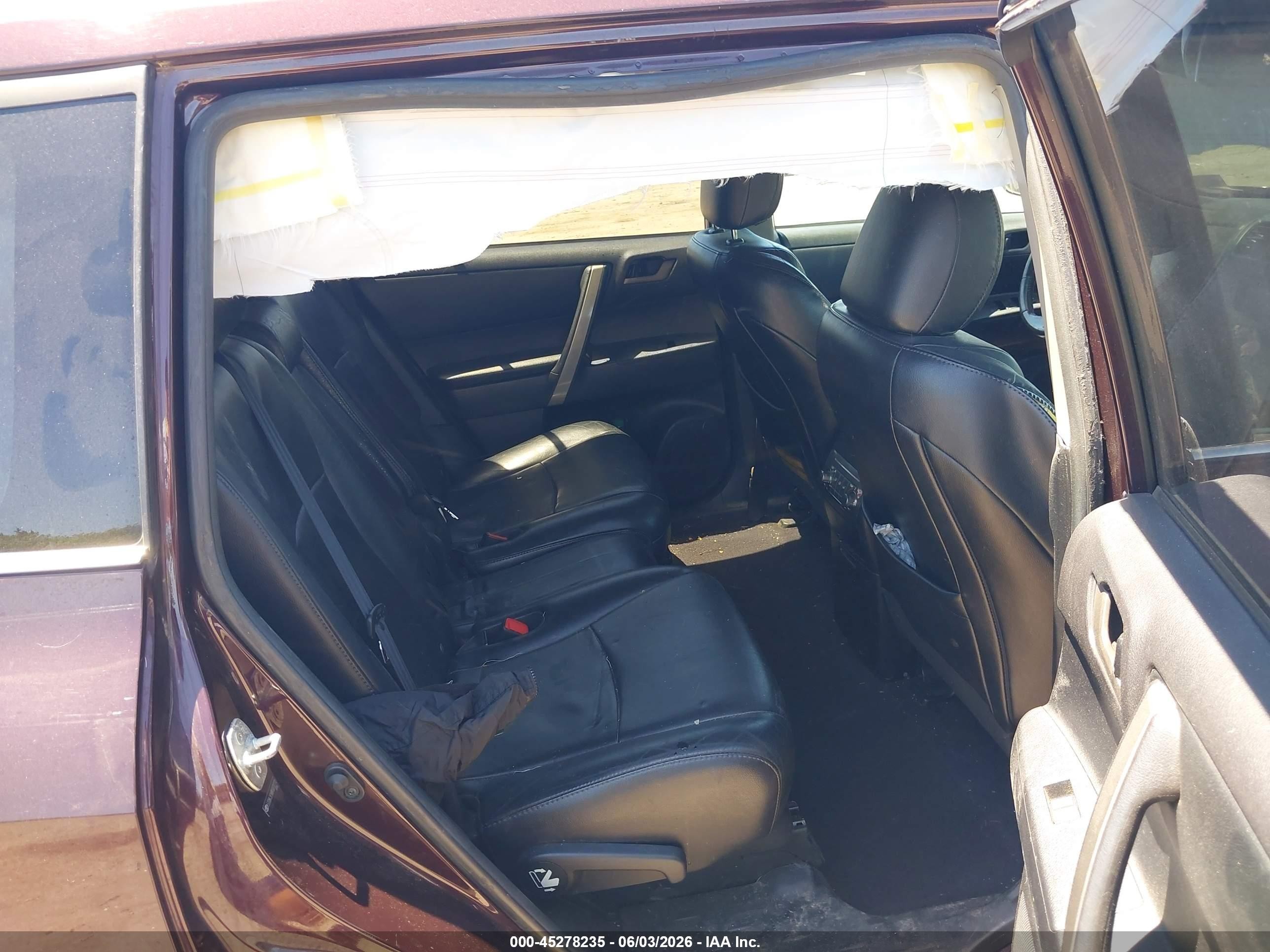 2011 Toyota Highlander Se V6 Burgundy vin: 5TDBK3EH8BS070770