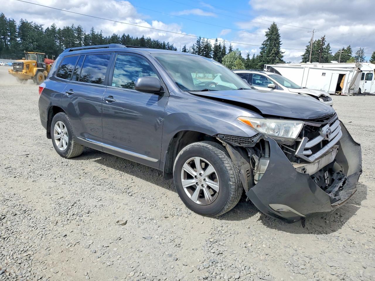 2011 Toyota Highlander Base Gray vin: 5TDBK3EH8BS082224