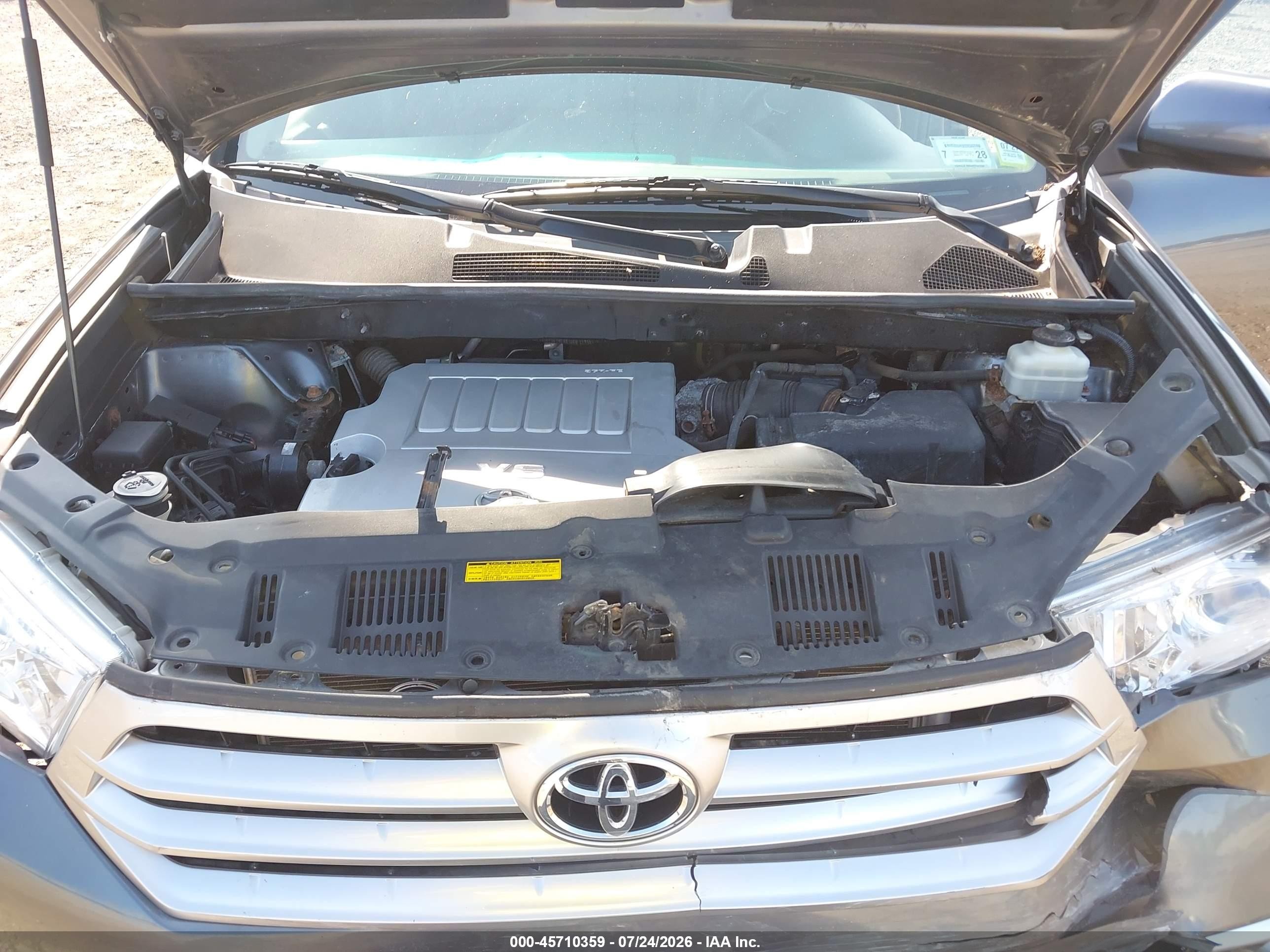 2011 Toyota Highlander Se V6 Gray vin: 5TDBK3EH8BS083910