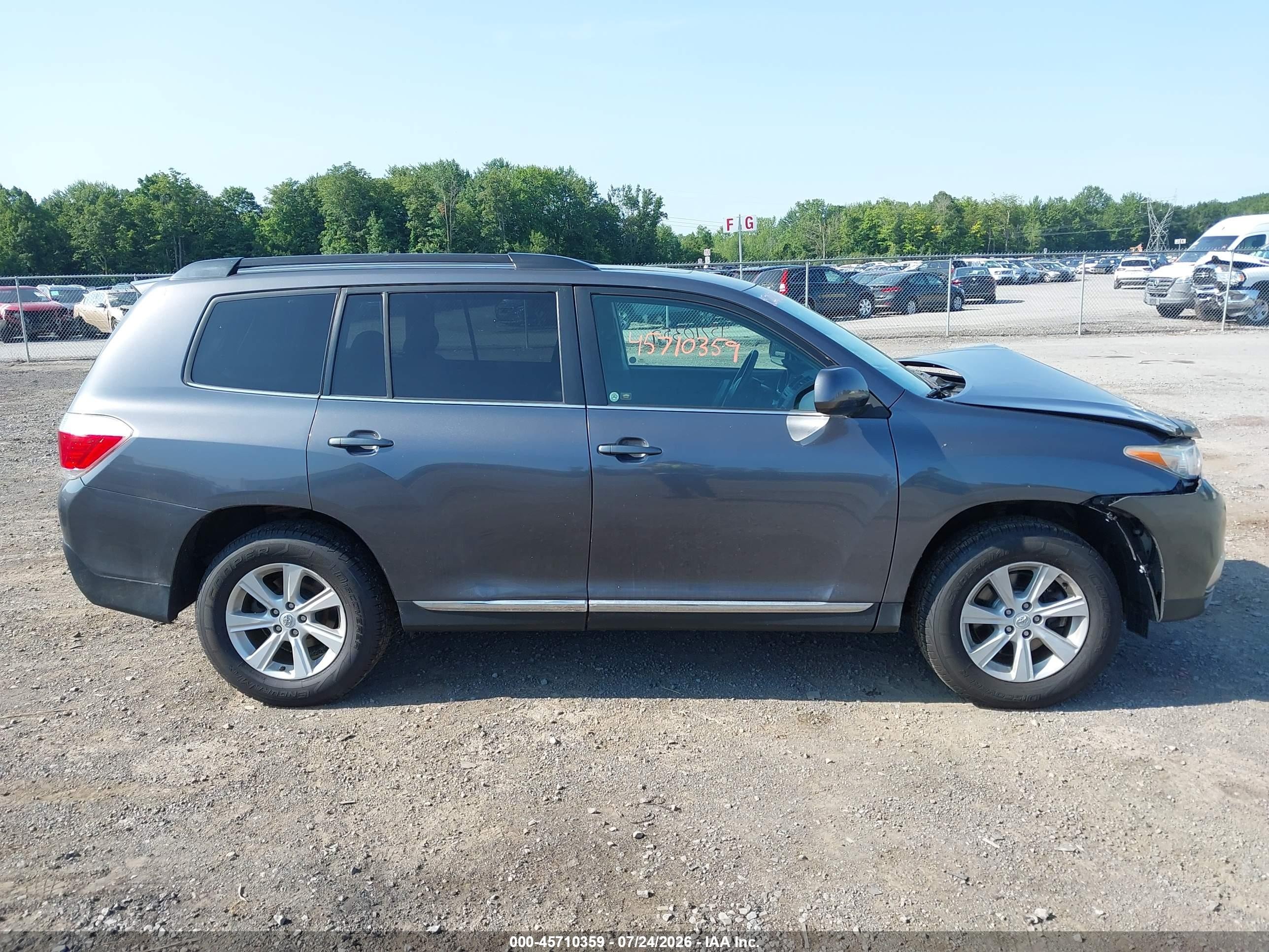2011 Toyota Highlander Se V6 Gray vin: 5TDBK3EH8BS083910