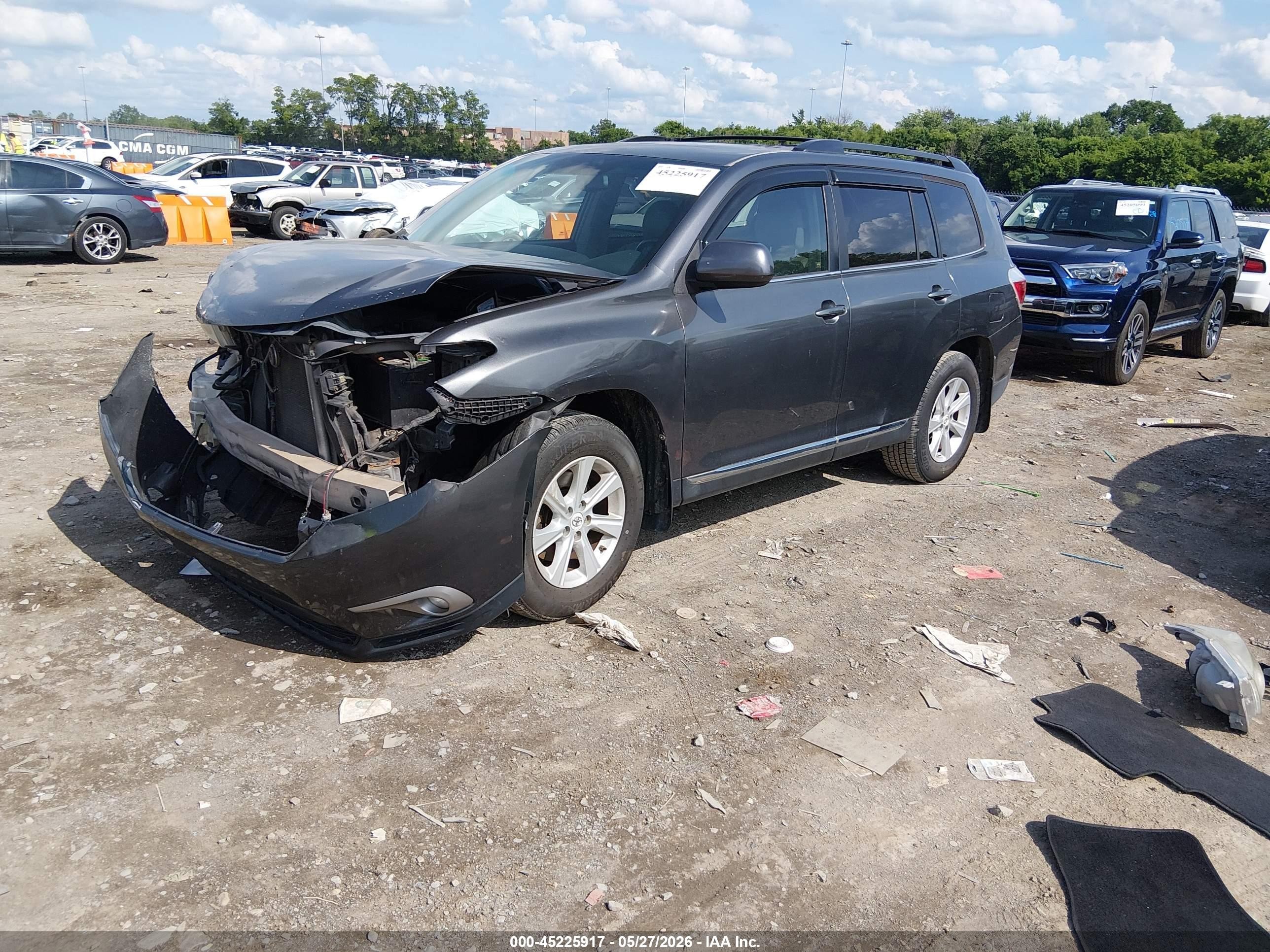 2011 Toyota Highlander Se V6 Gray vin: 5TDBK3EH8BS087973