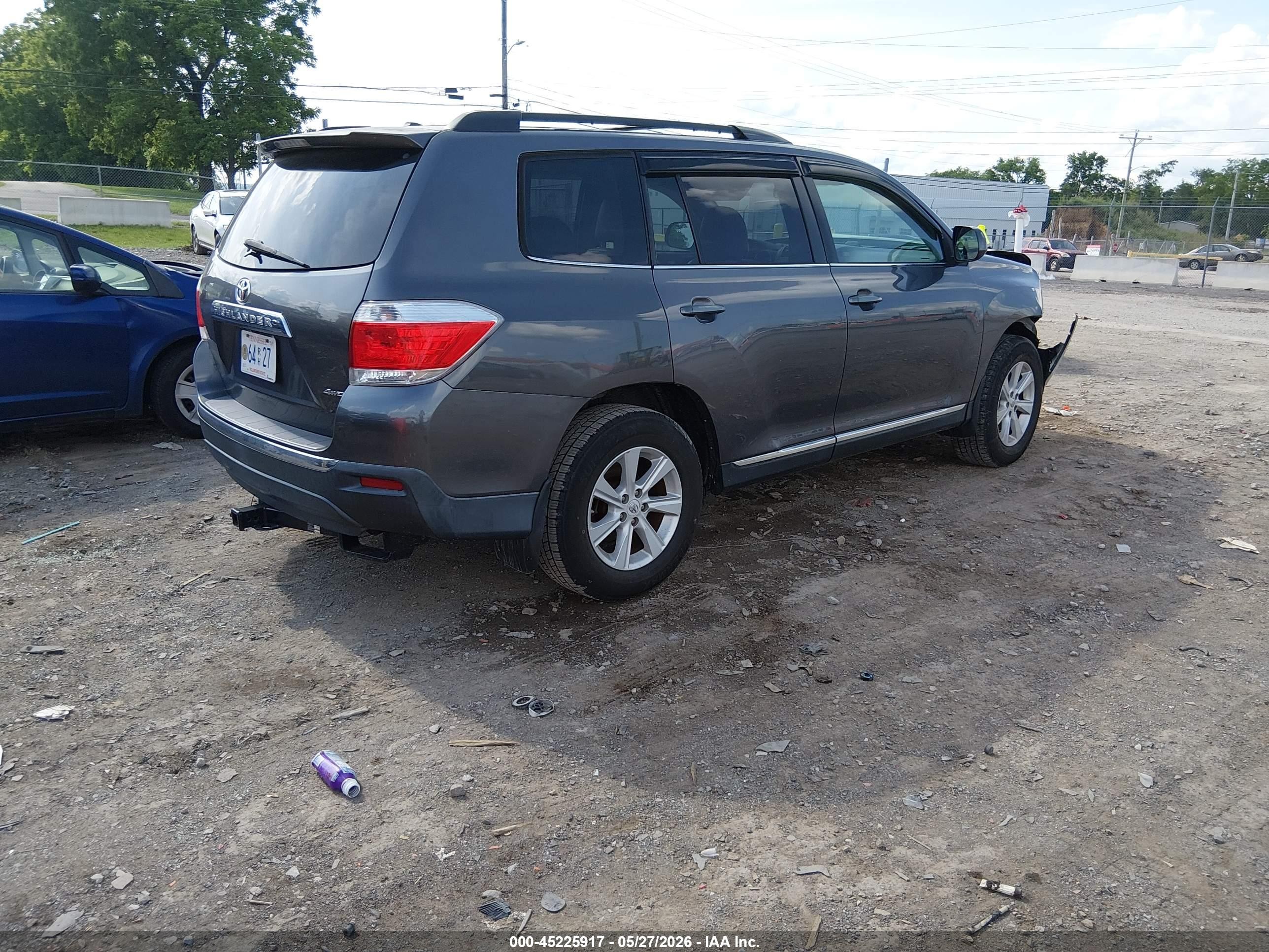 2011 Toyota Highlander Se V6 Gray vin: 5TDBK3EH8BS087973