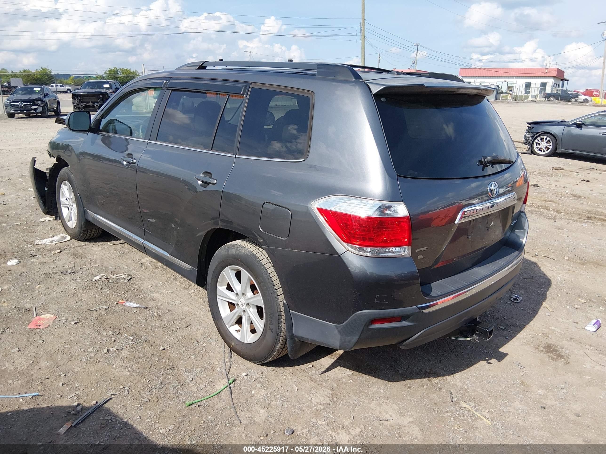 2011 Toyota Highlander Se V6 Gray vin: 5TDBK3EH8BS087973