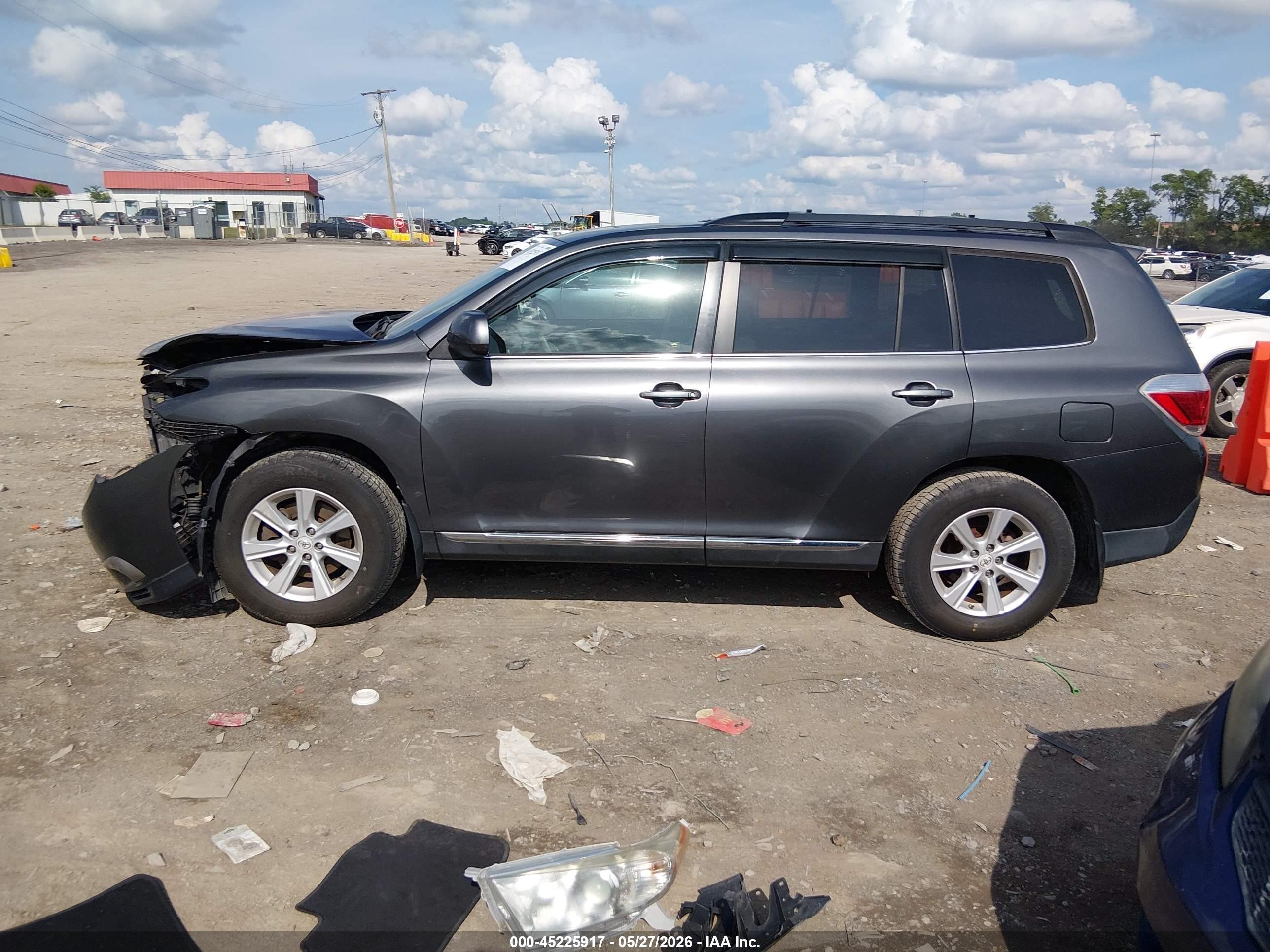 2011 Toyota Highlander Se V6 Gray vin: 5TDBK3EH8BS087973