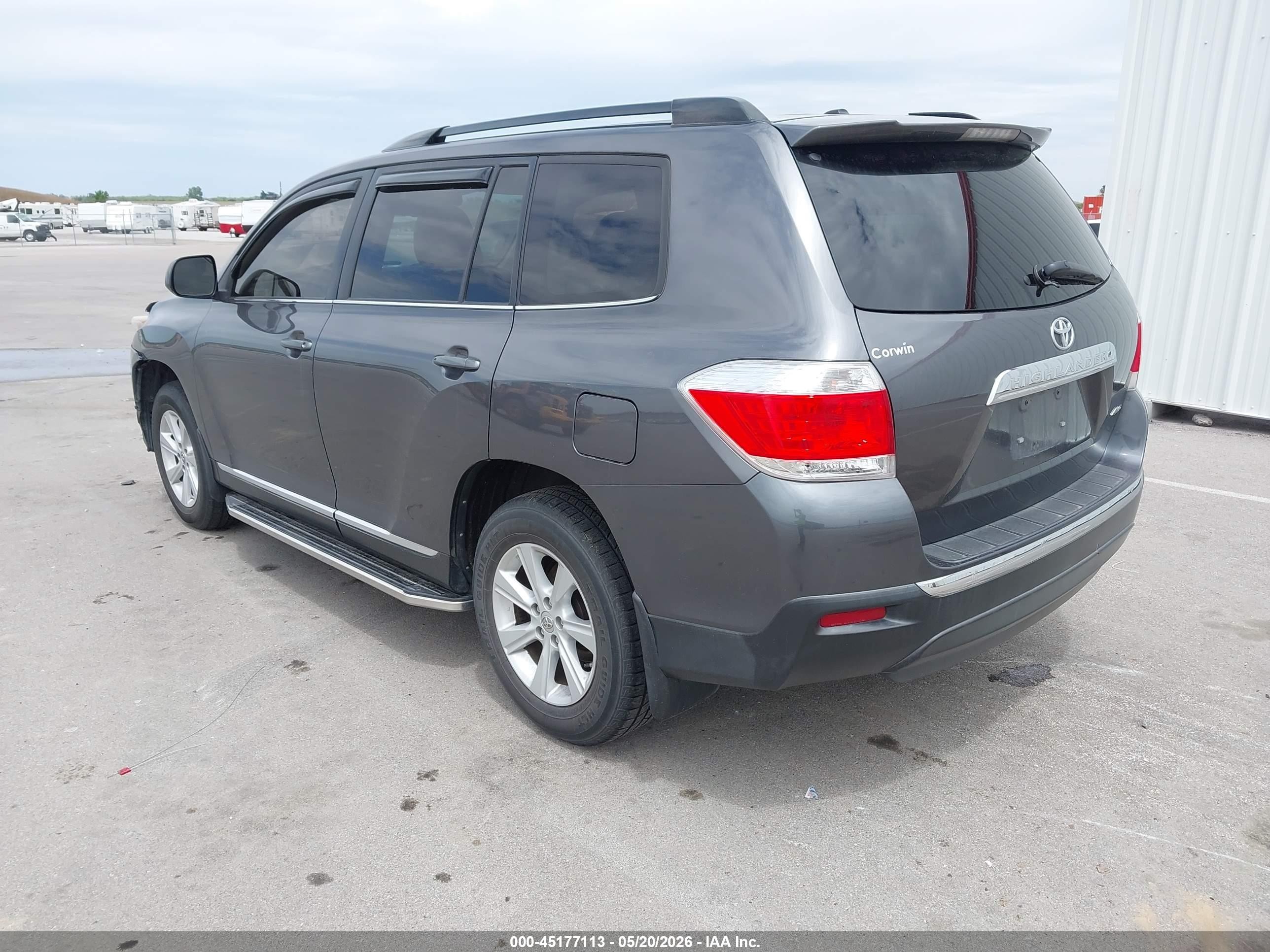 2011 Toyota Highlander Se V6 Gray vin: 5TDBK3EH8BS092509