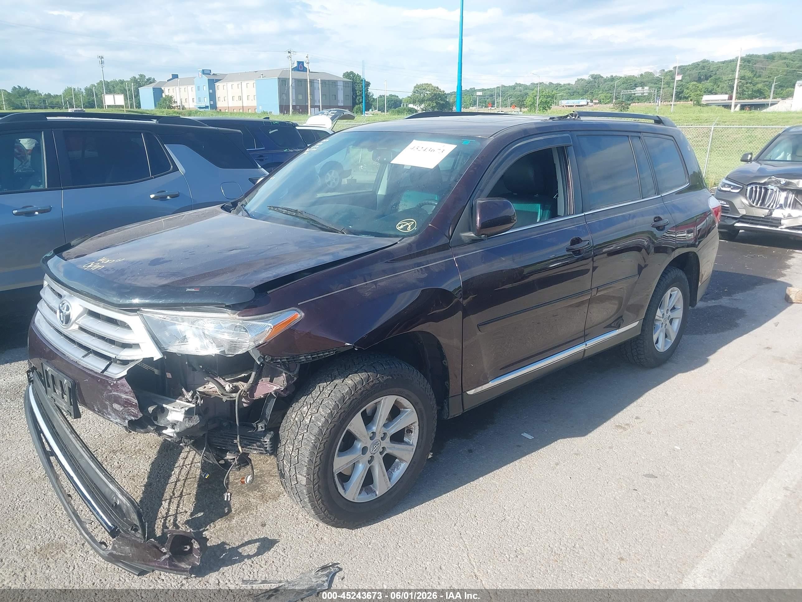 2012 Toyota Highlander Se V6 Burgundy vin: 5TDBK3EH8CS133402