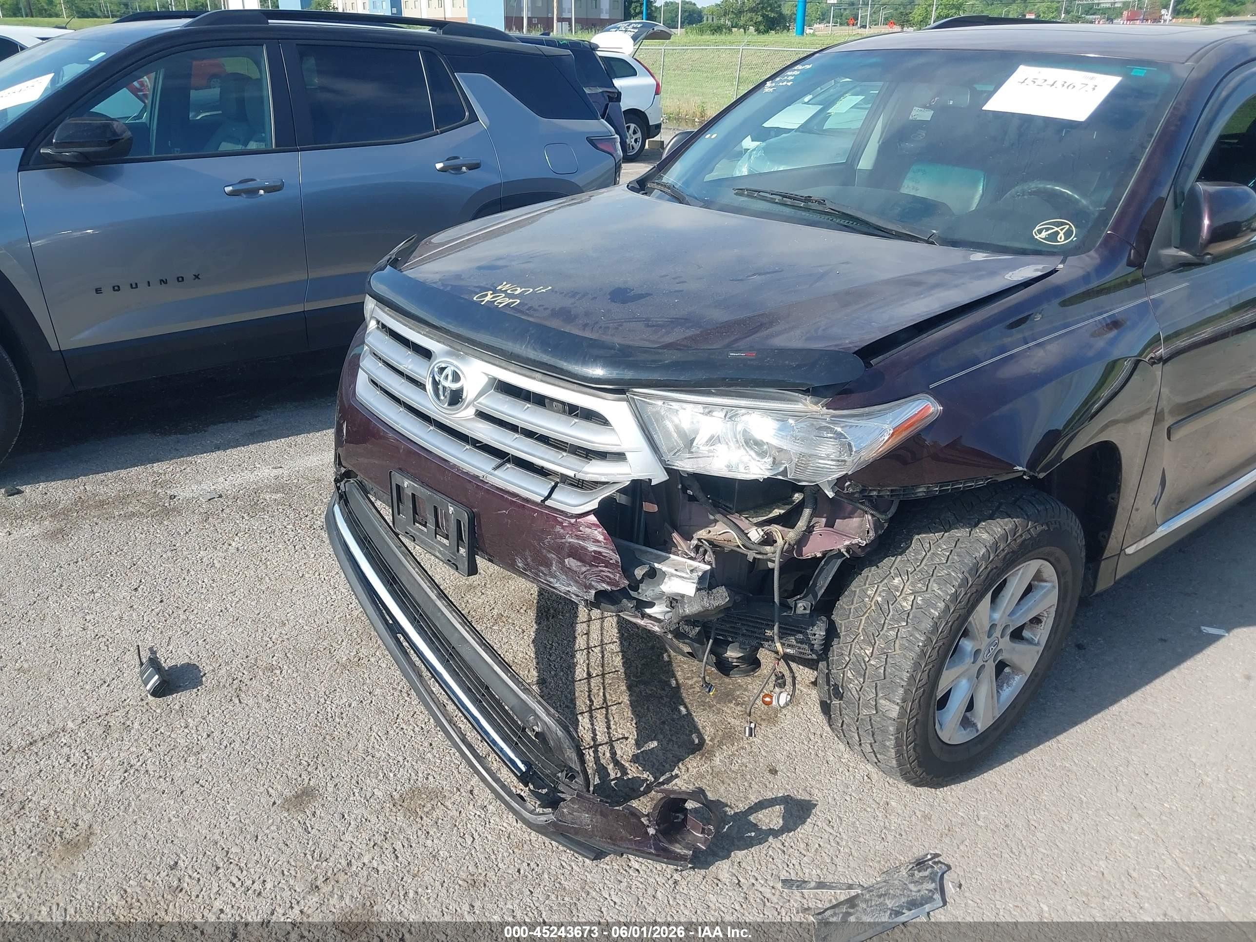 2012 Toyota Highlander Se V6 Burgundy vin: 5TDBK3EH8CS133402