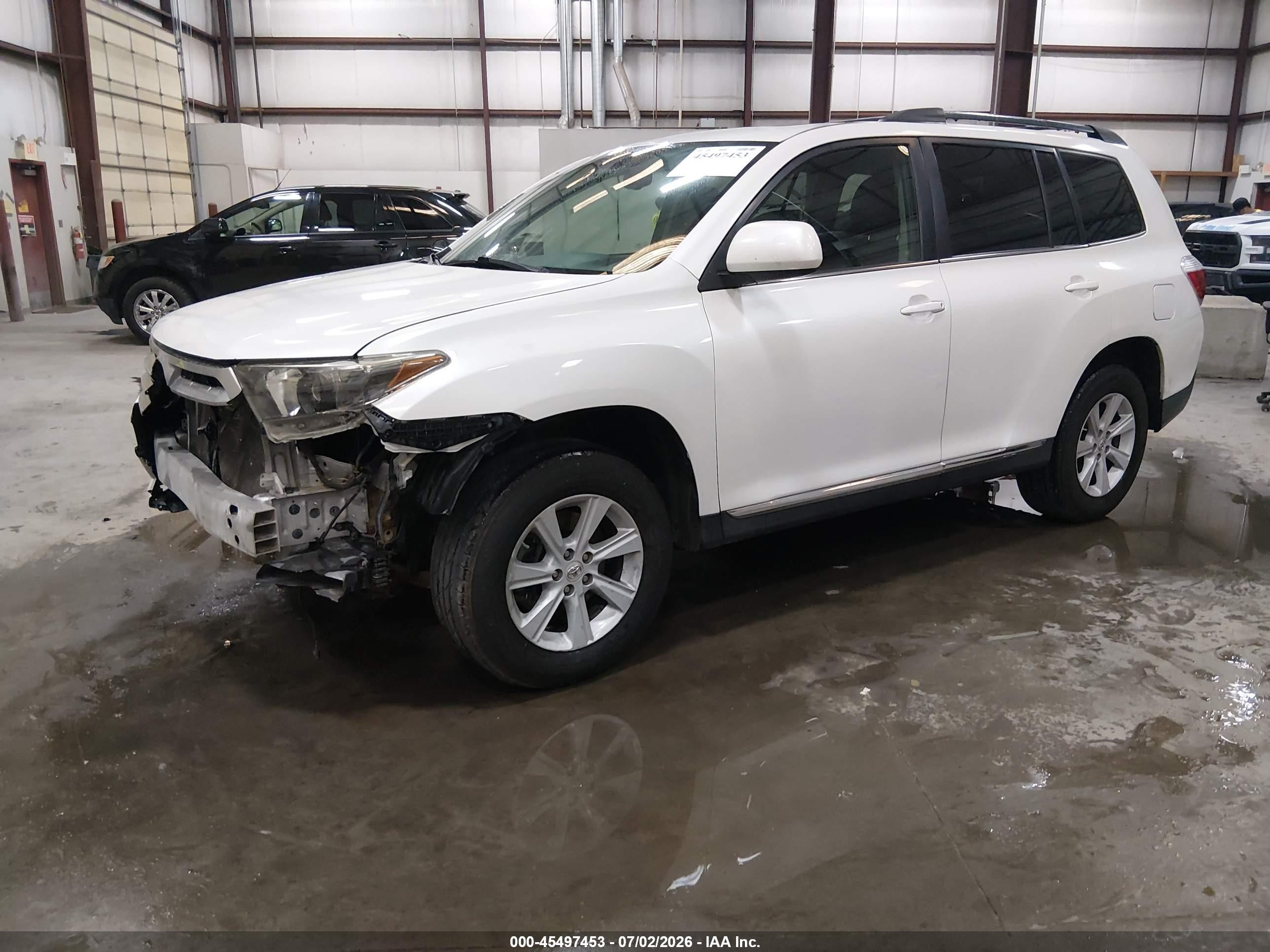 2012 Toyota Highlander Se V6 White vin: 5TDBK3EH8CS151172