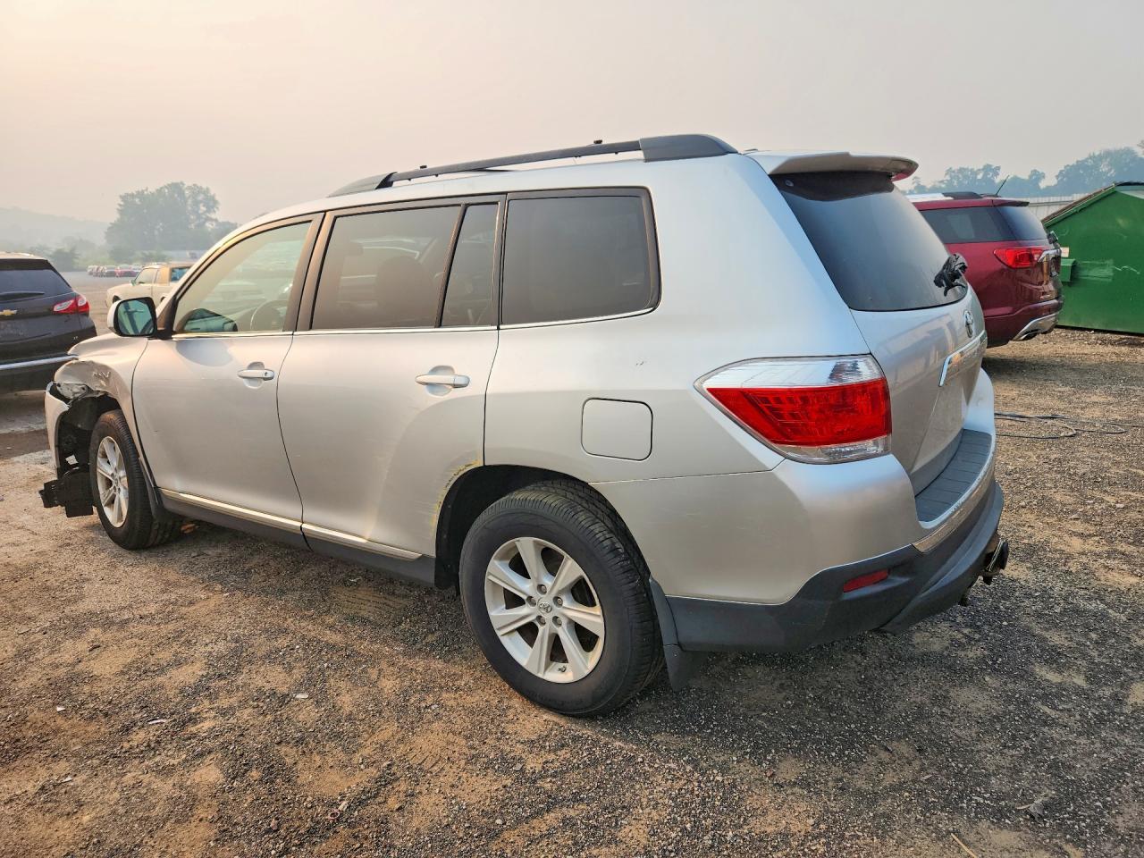 2012 Toyota Highlander Se Серебряный vin: 5TDBK3EH8CS156839