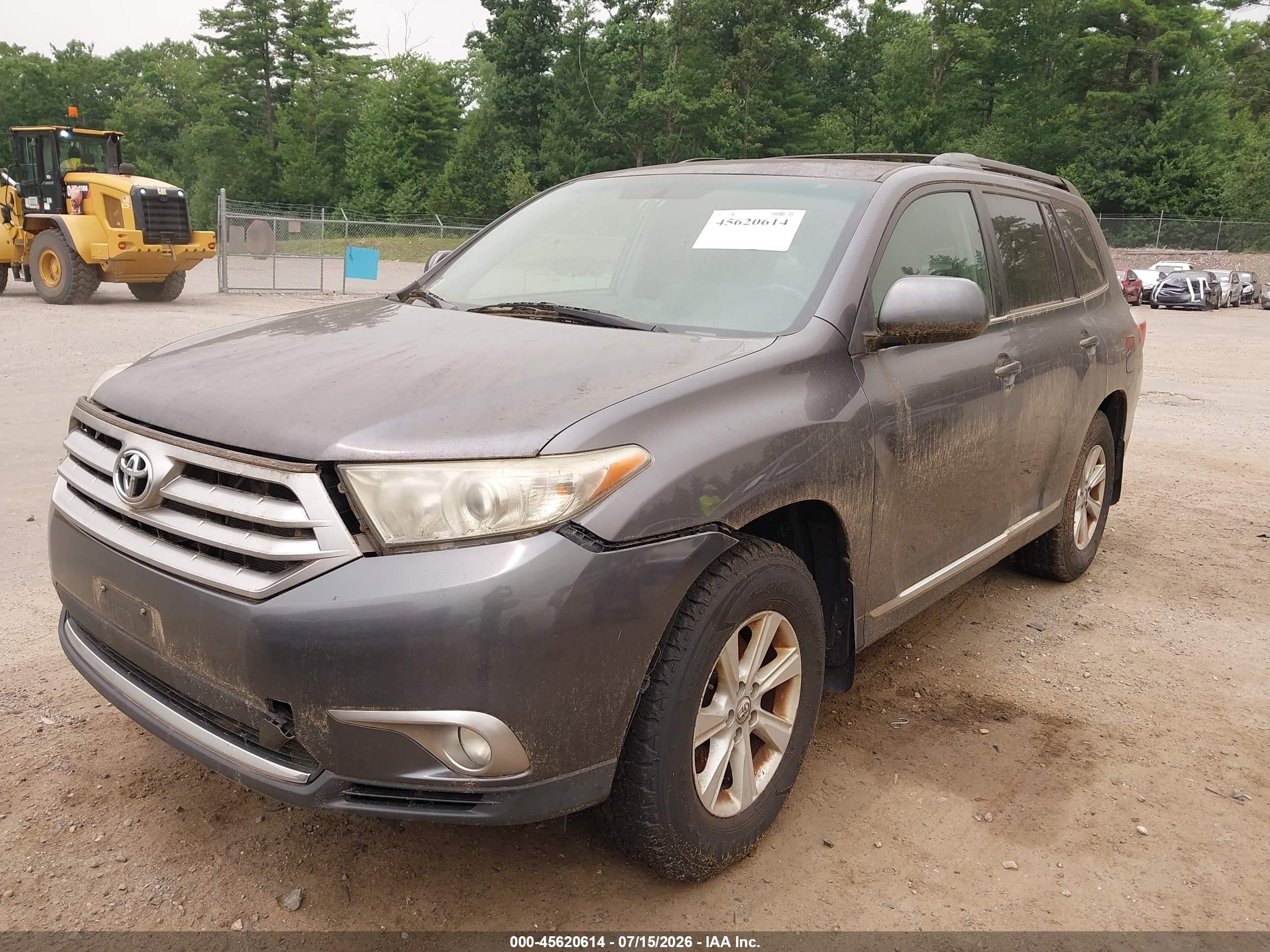 2012 Toyota Highlander Base V6 Gray vin: 5TDBK3EH8CS157229