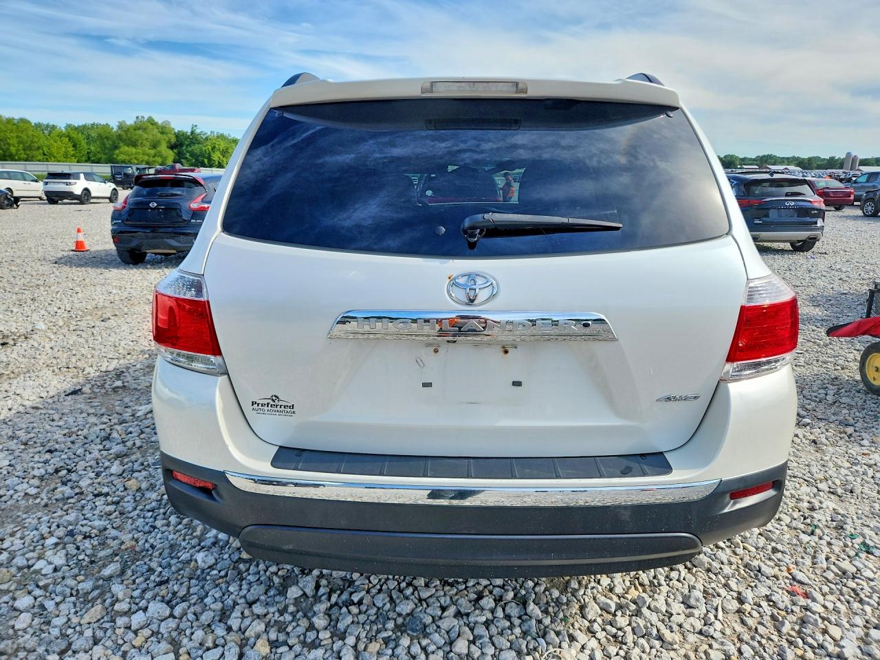 2013 Toyota Highlander Se White vin: 5TDBK3EH8DS189695