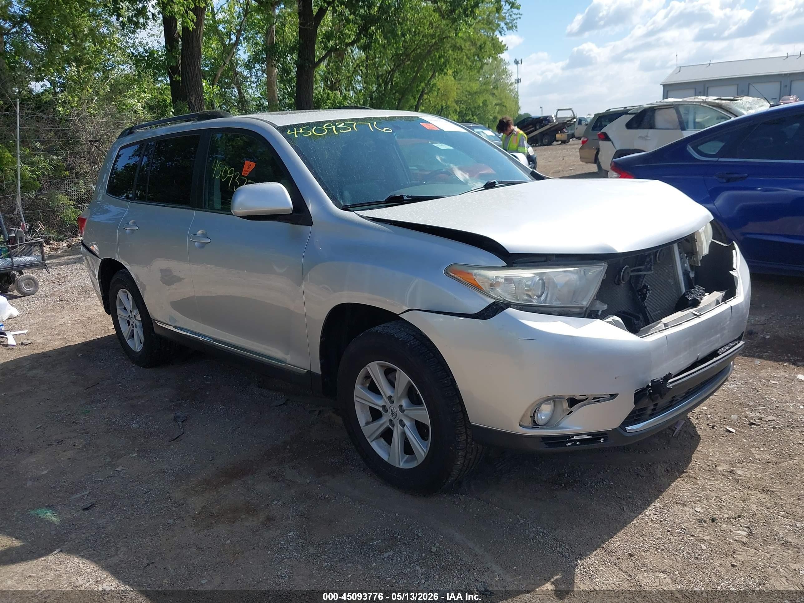 2013 Toyota Highlander Se V6 Silver vin: 5TDBK3EH8DS198400