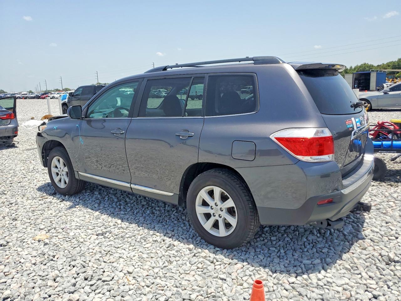 2013 Toyota Highlander Se Gray vin: 5TDBK3EH8DS208245