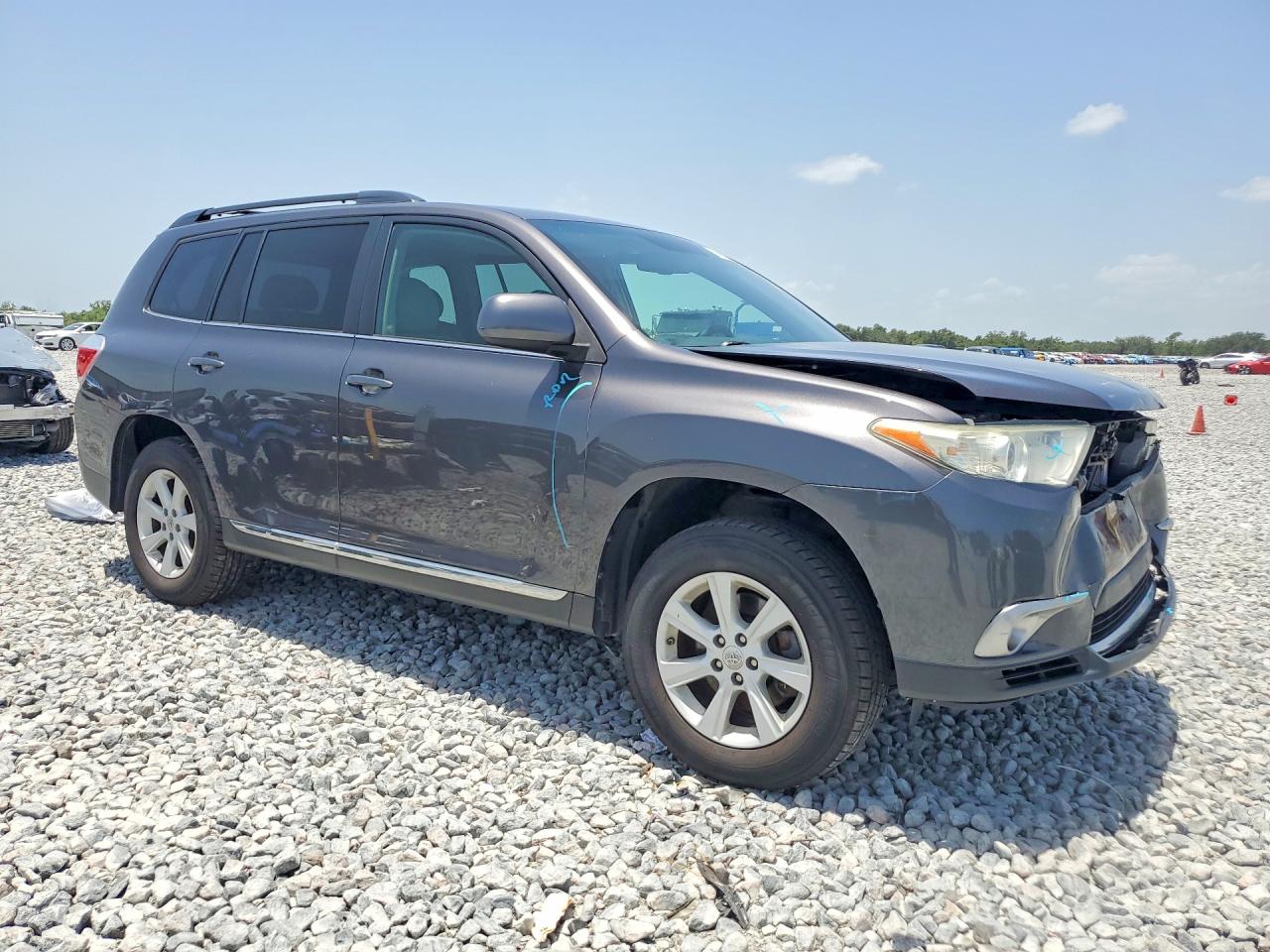 2013 Toyota Highlander Se Gray vin: 5TDBK3EH8DS208245