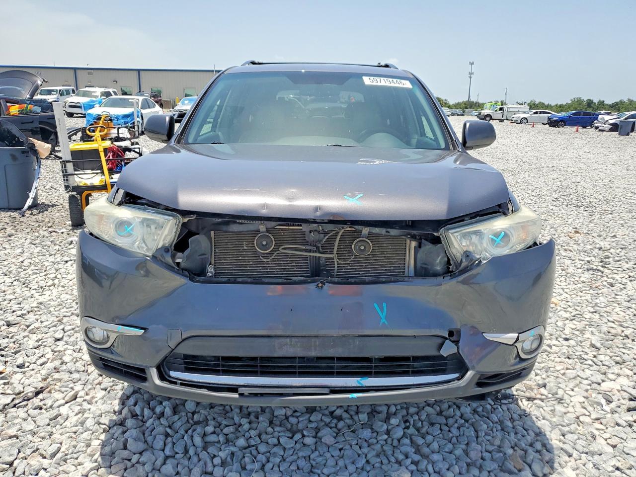2013 Toyota Highlander Se Gray vin: 5TDBK3EH8DS208245