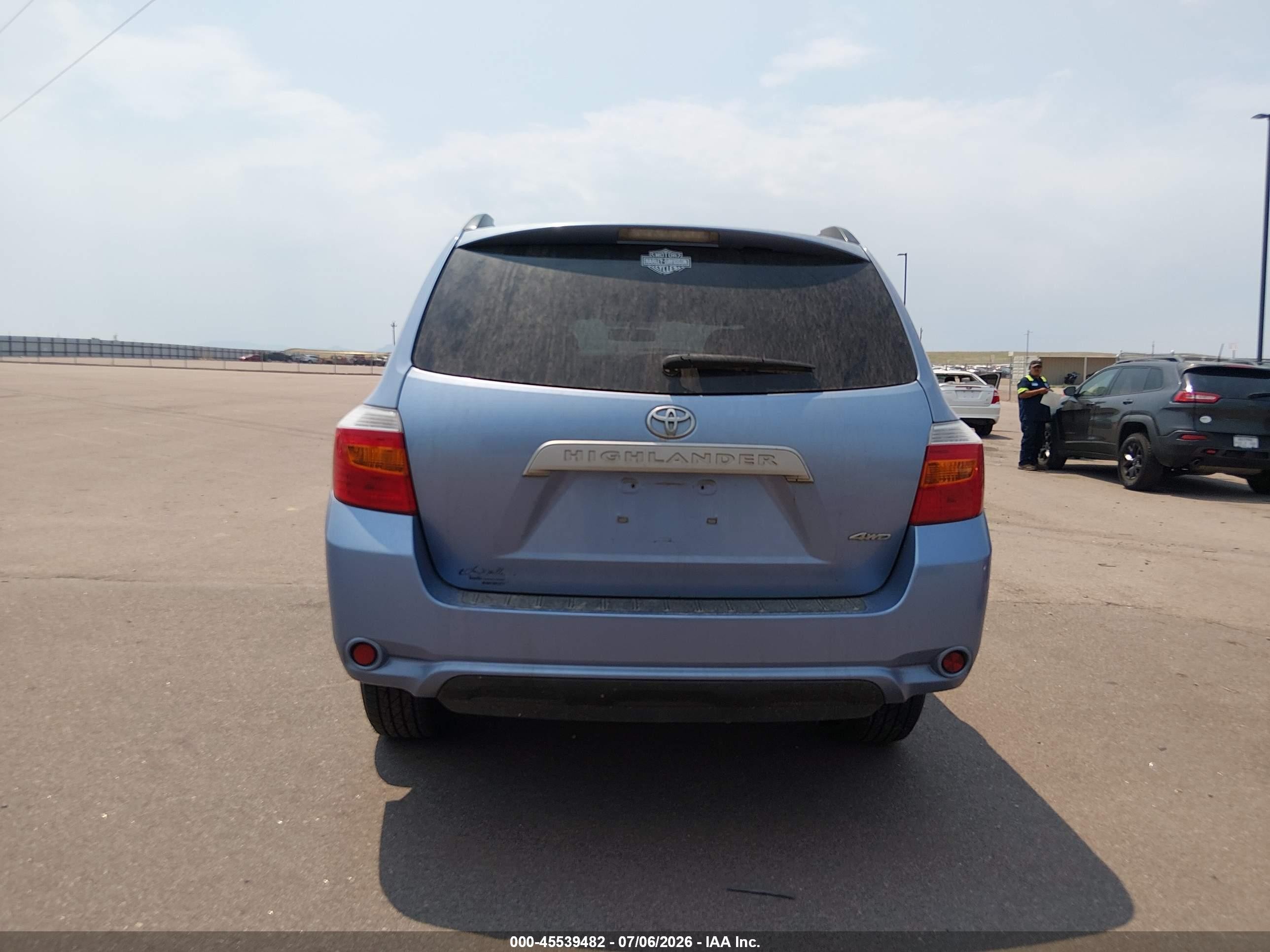 2010 Toyota Highlander Base V6 Синий vin: 5TDBK3EH9AS011628