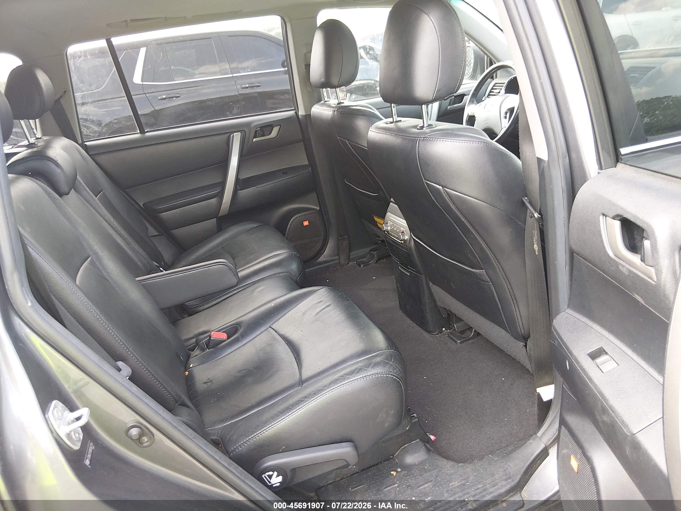 2011 Toyota Highlander Se V6 Gray vin: 5TDBK3EH9BS067294