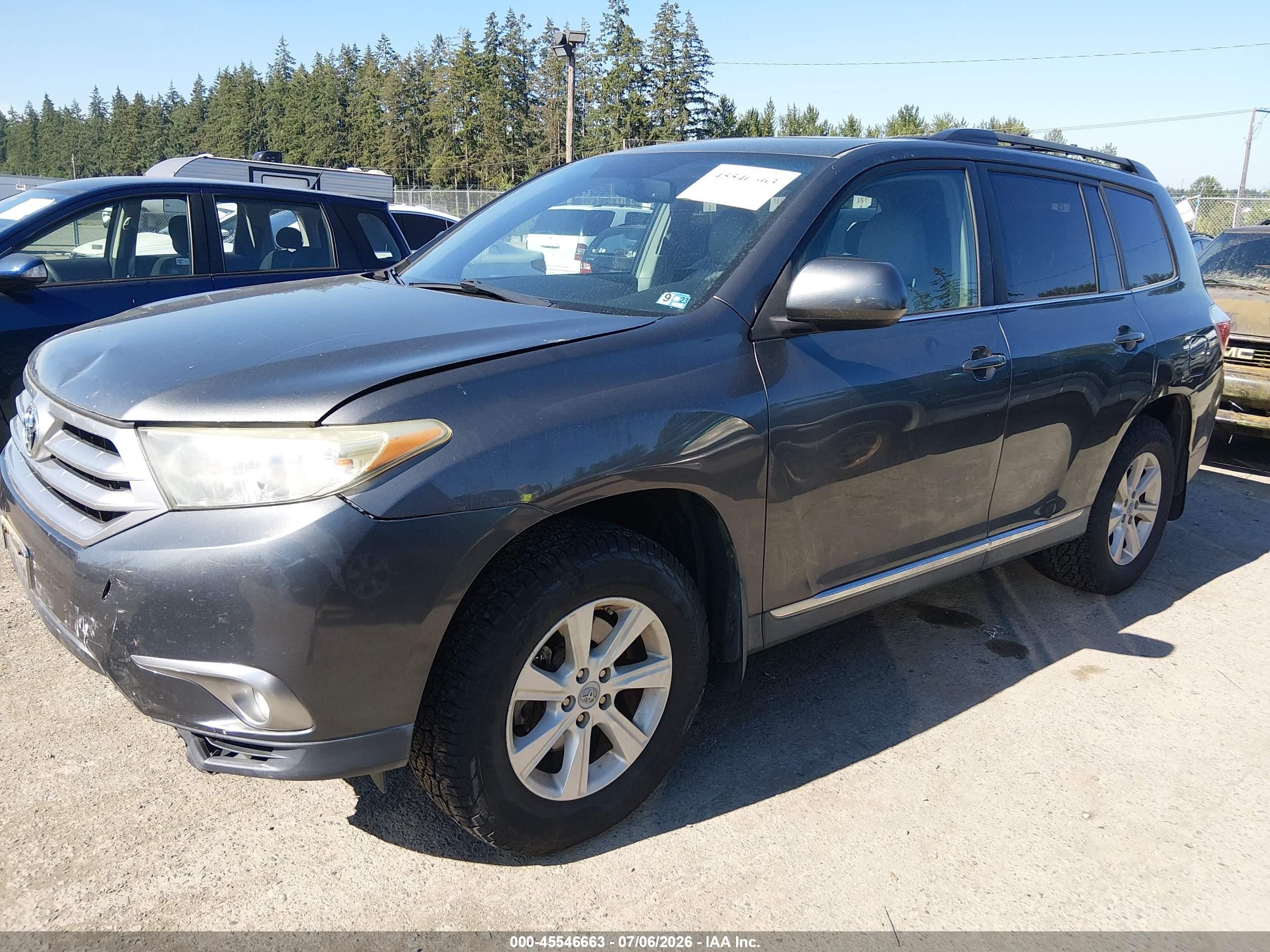 2011 Toyota Highlander Se V6 Серый vin: 5TDBK3EH9BS073905