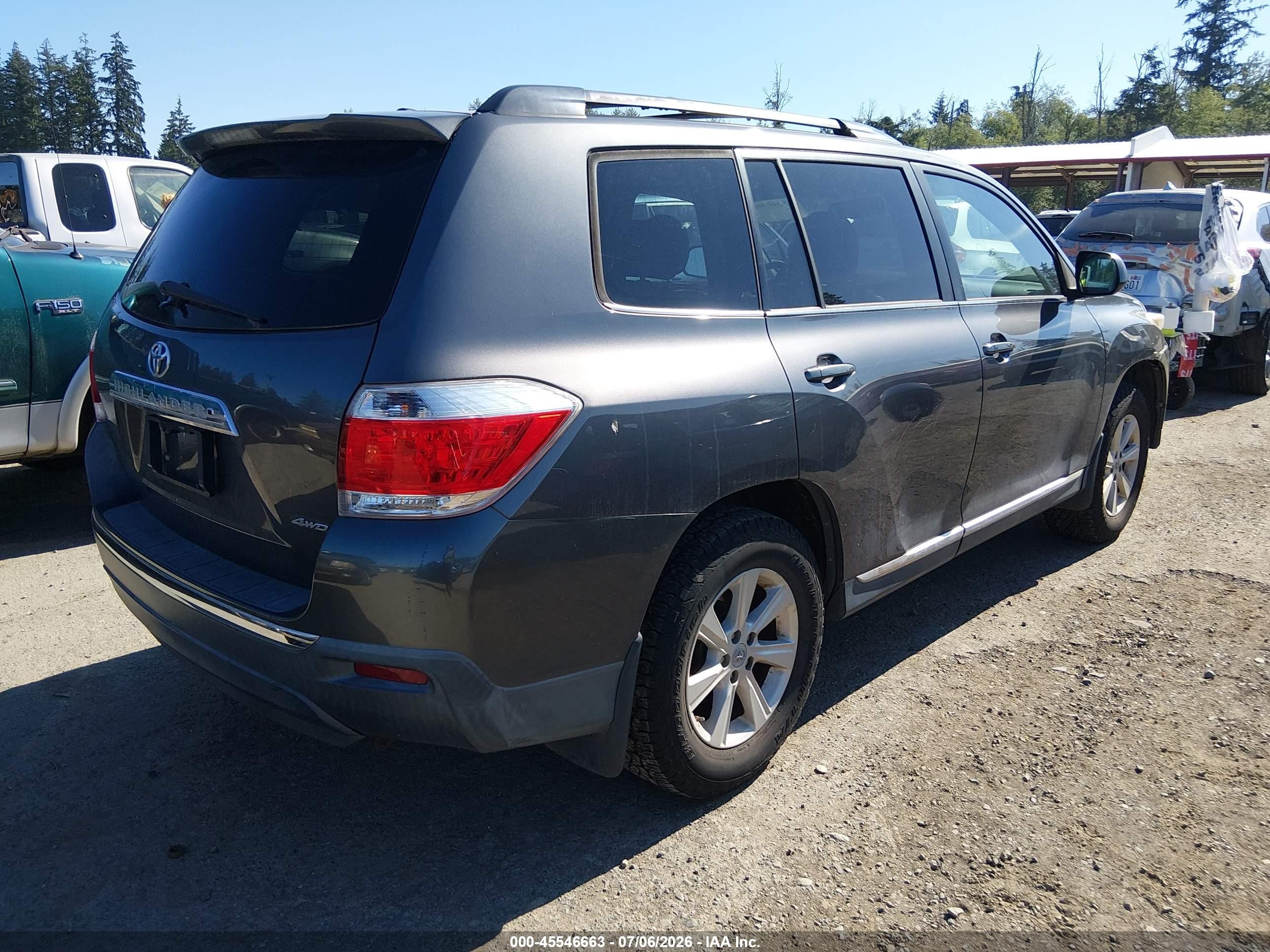 2011 Toyota Highlander Se V6 Серый vin: 5TDBK3EH9BS073905