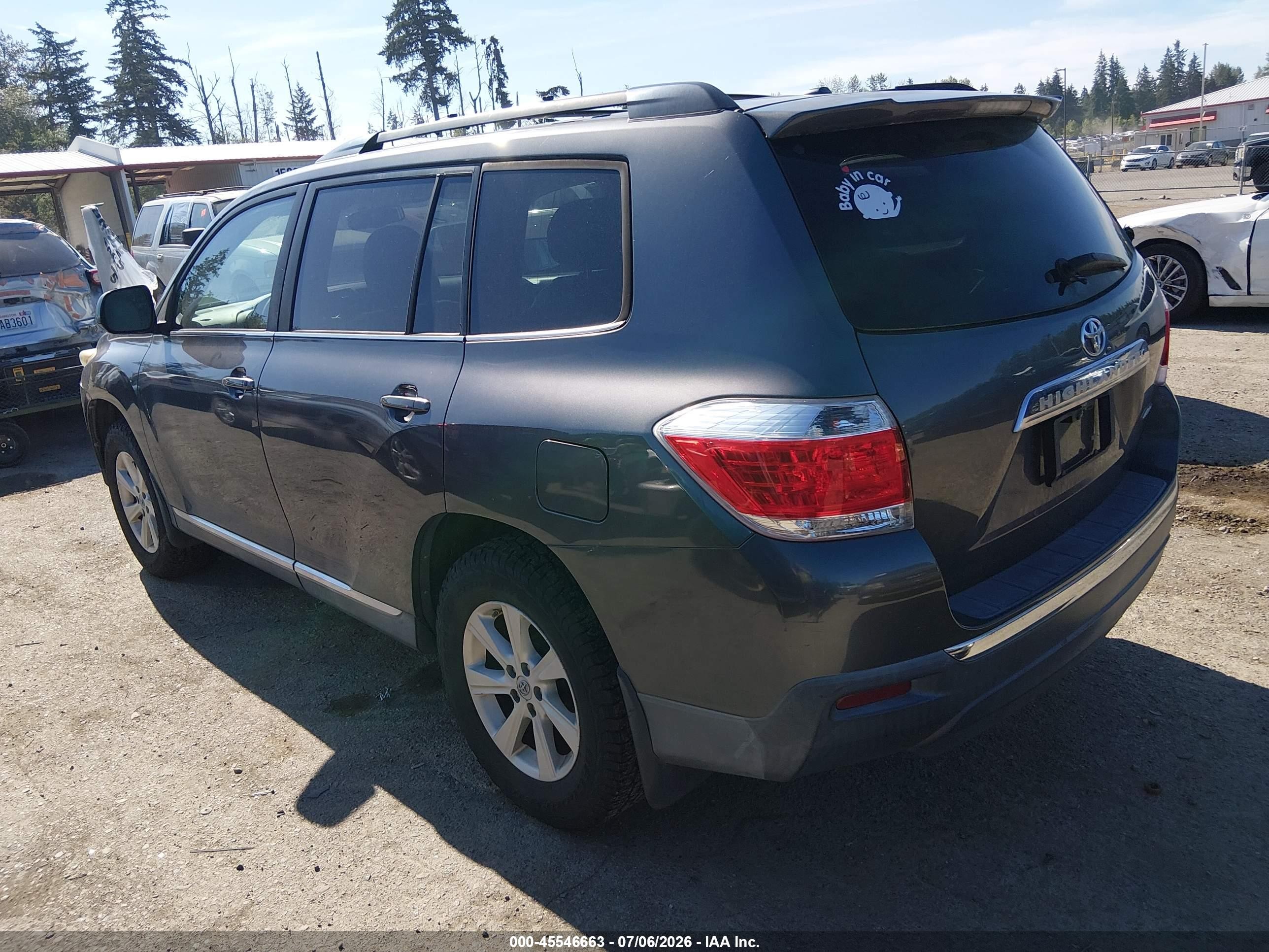2011 Toyota Highlander Se V6 Серый vin: 5TDBK3EH9BS073905