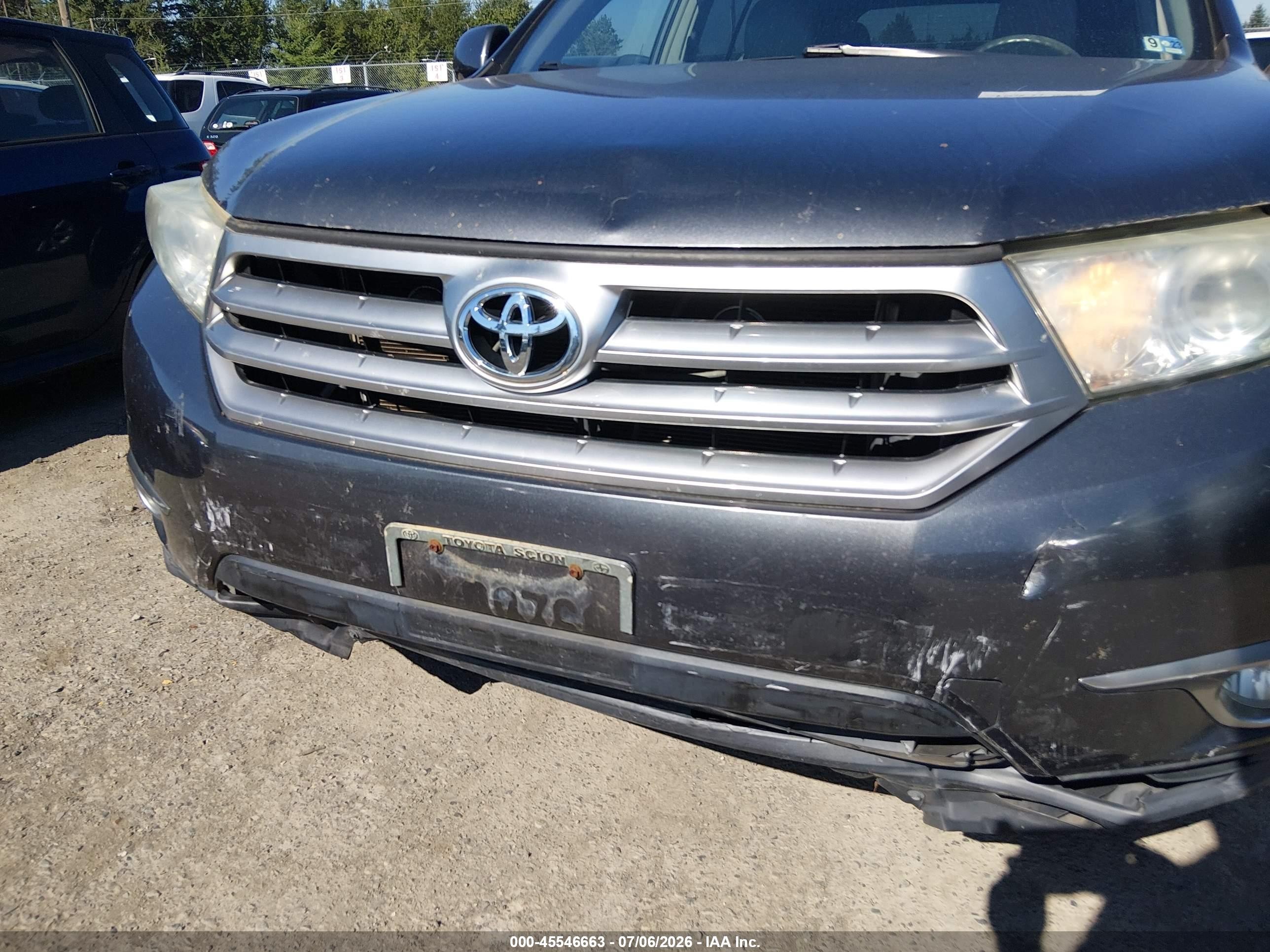 2011 Toyota Highlander Se V6 Серый vin: 5TDBK3EH9BS073905