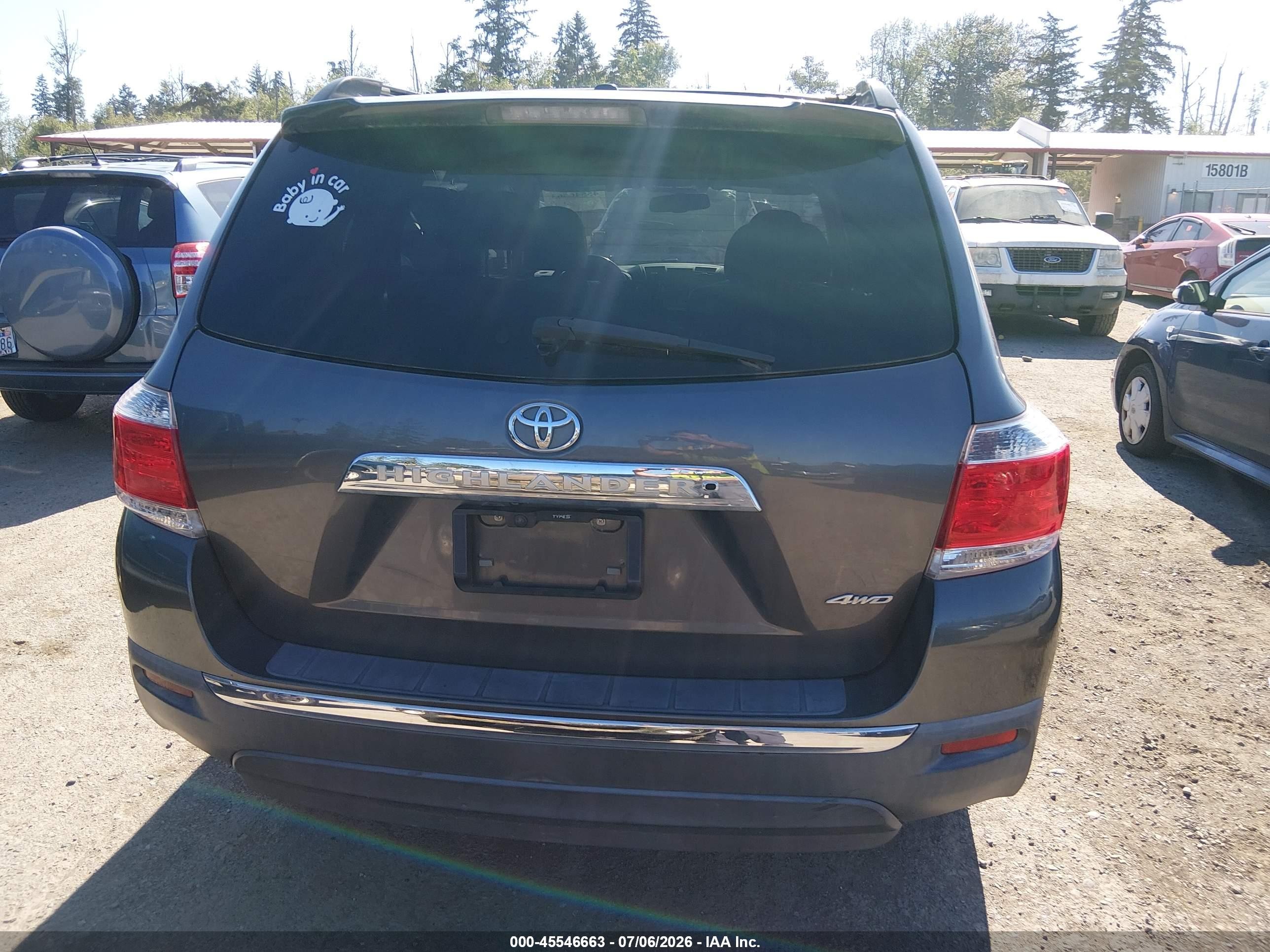 2011 Toyota Highlander Se V6 Серый vin: 5TDBK3EH9BS073905