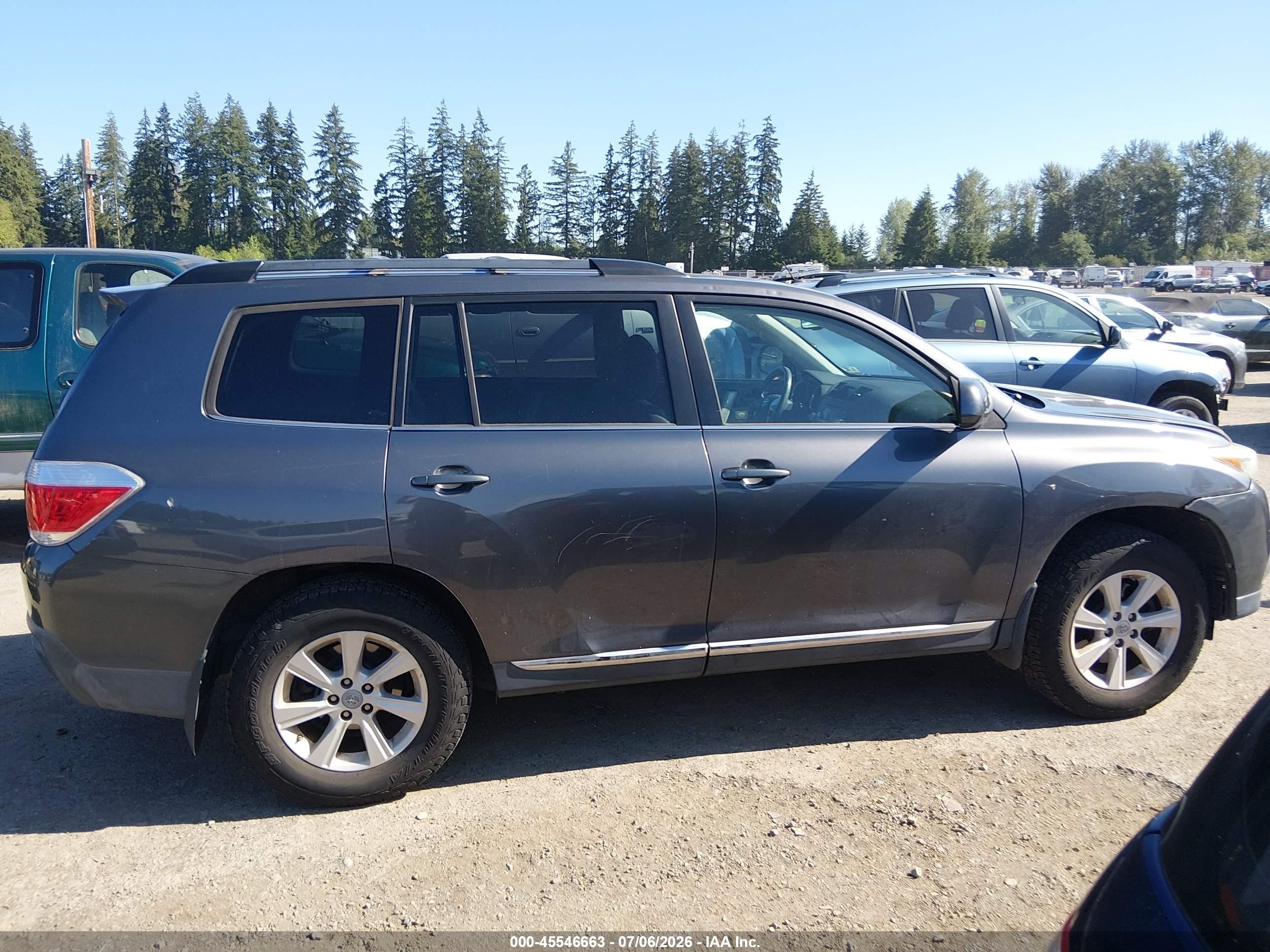 2011 Toyota Highlander Se V6 Серый vin: 5TDBK3EH9BS073905