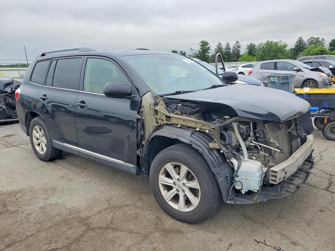 2012 Toyota Highlander Se Black vin: 5TDBK3EH9CS099244