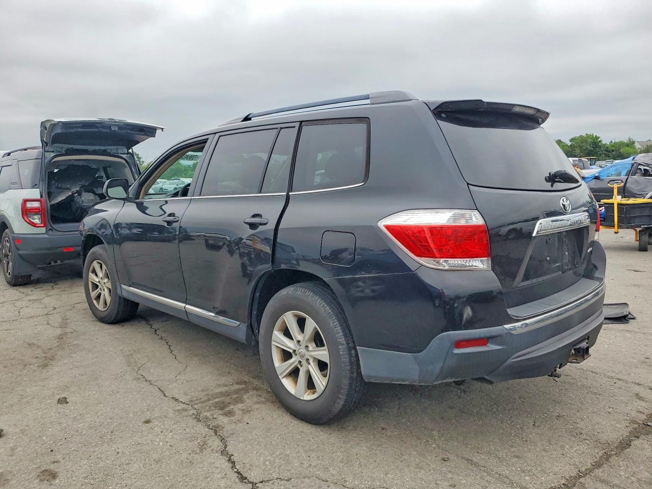 2012 Toyota Highlander Se Black vin: 5TDBK3EH9CS099244