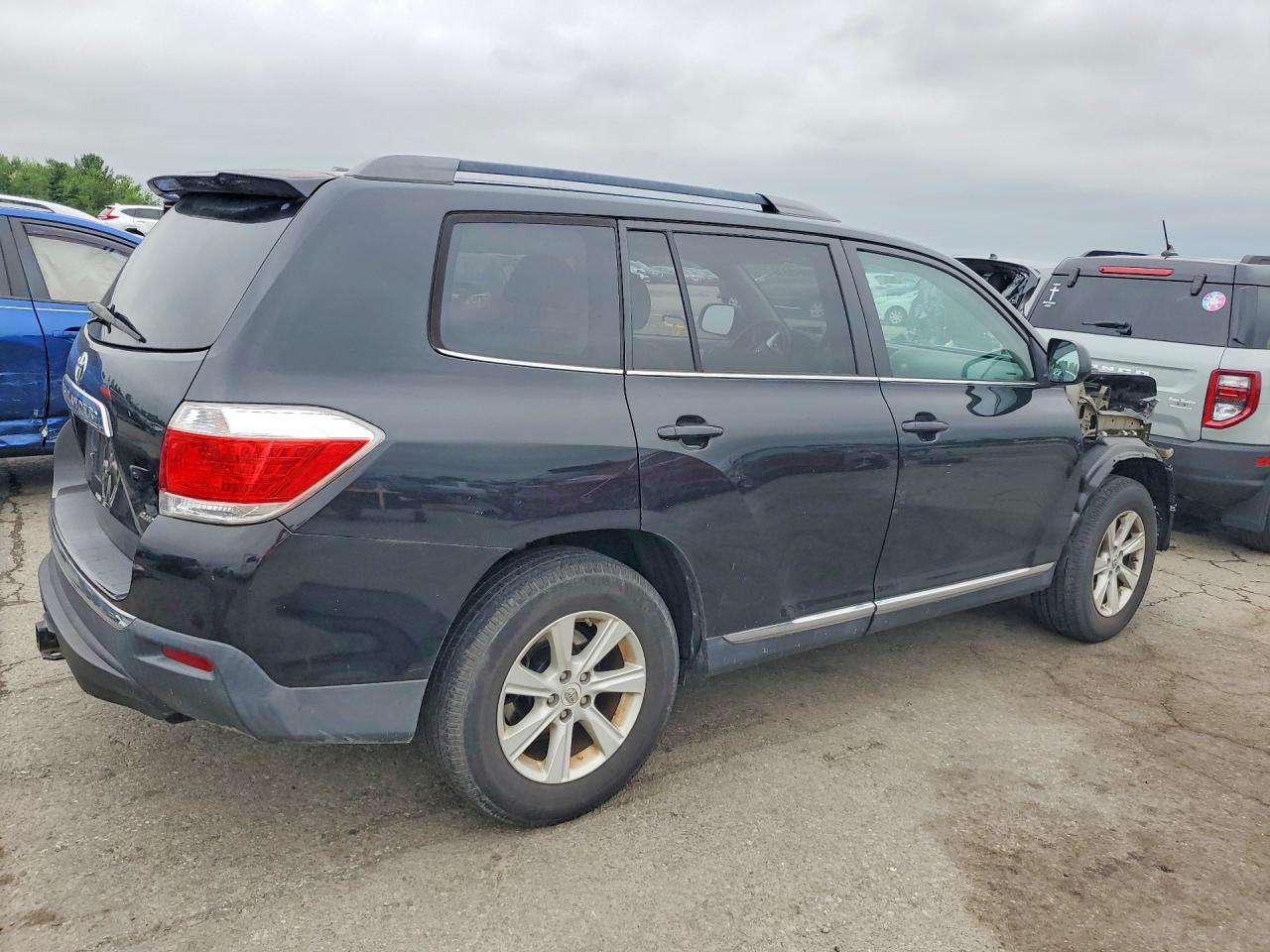 2012 Toyota Highlander Se Black vin: 5TDBK3EH9CS099244