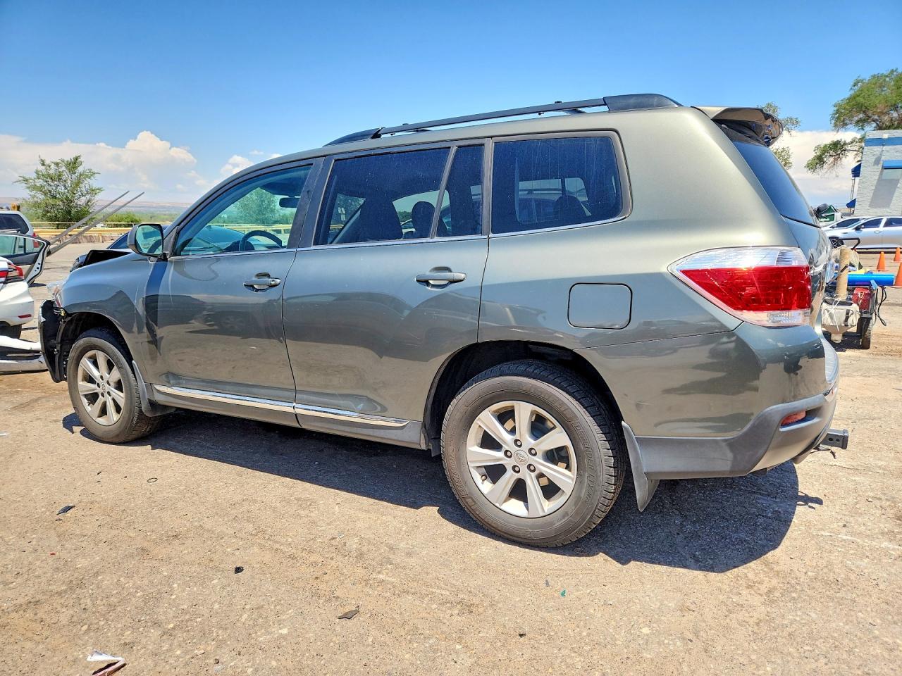 2012 Toyota Highlander Base Green vin: 5TDBK3EH9CS104281
