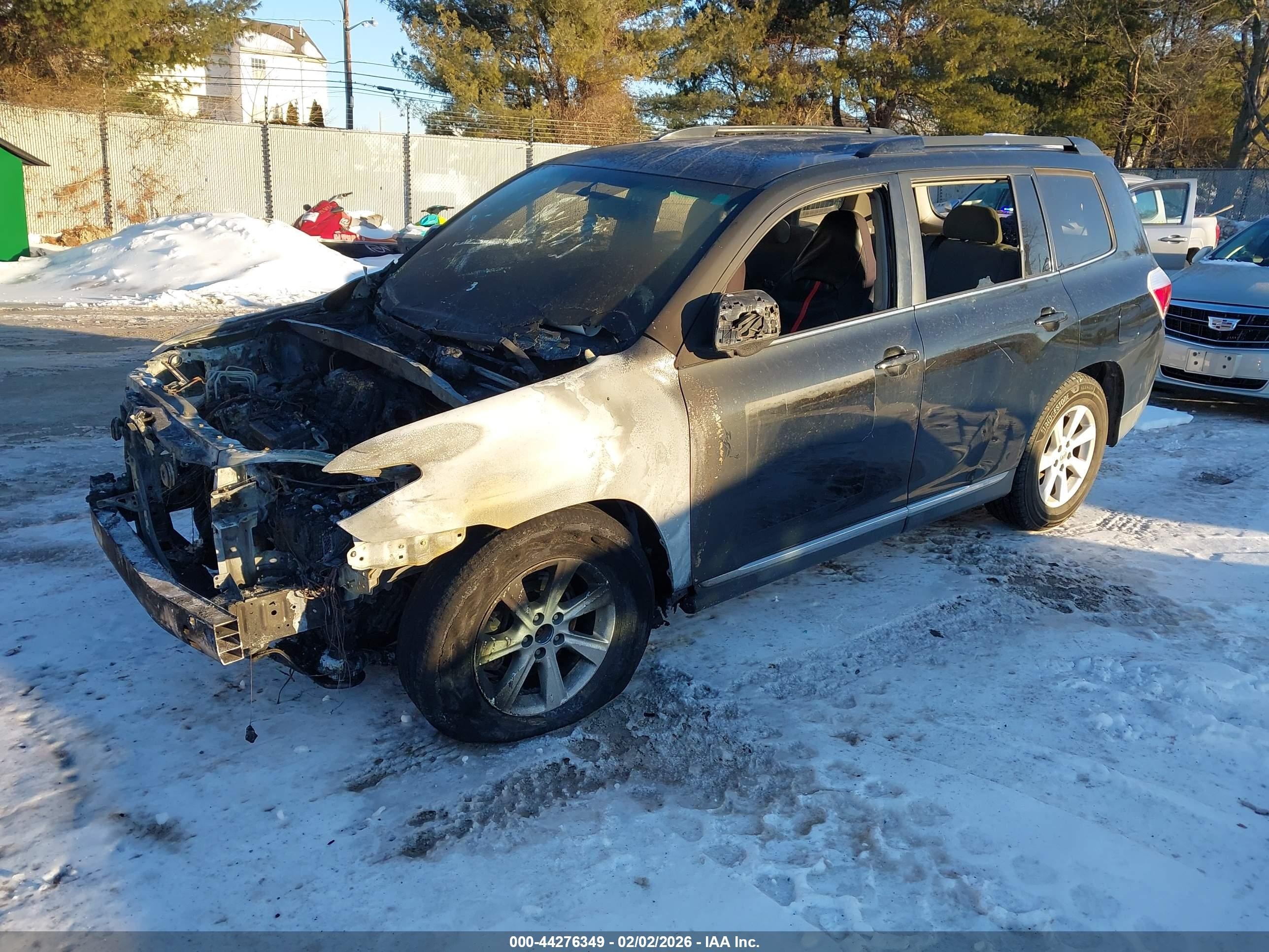 2012 Toyota Highlander Base V6 Black vin: 5TDBK3EH9CS137152