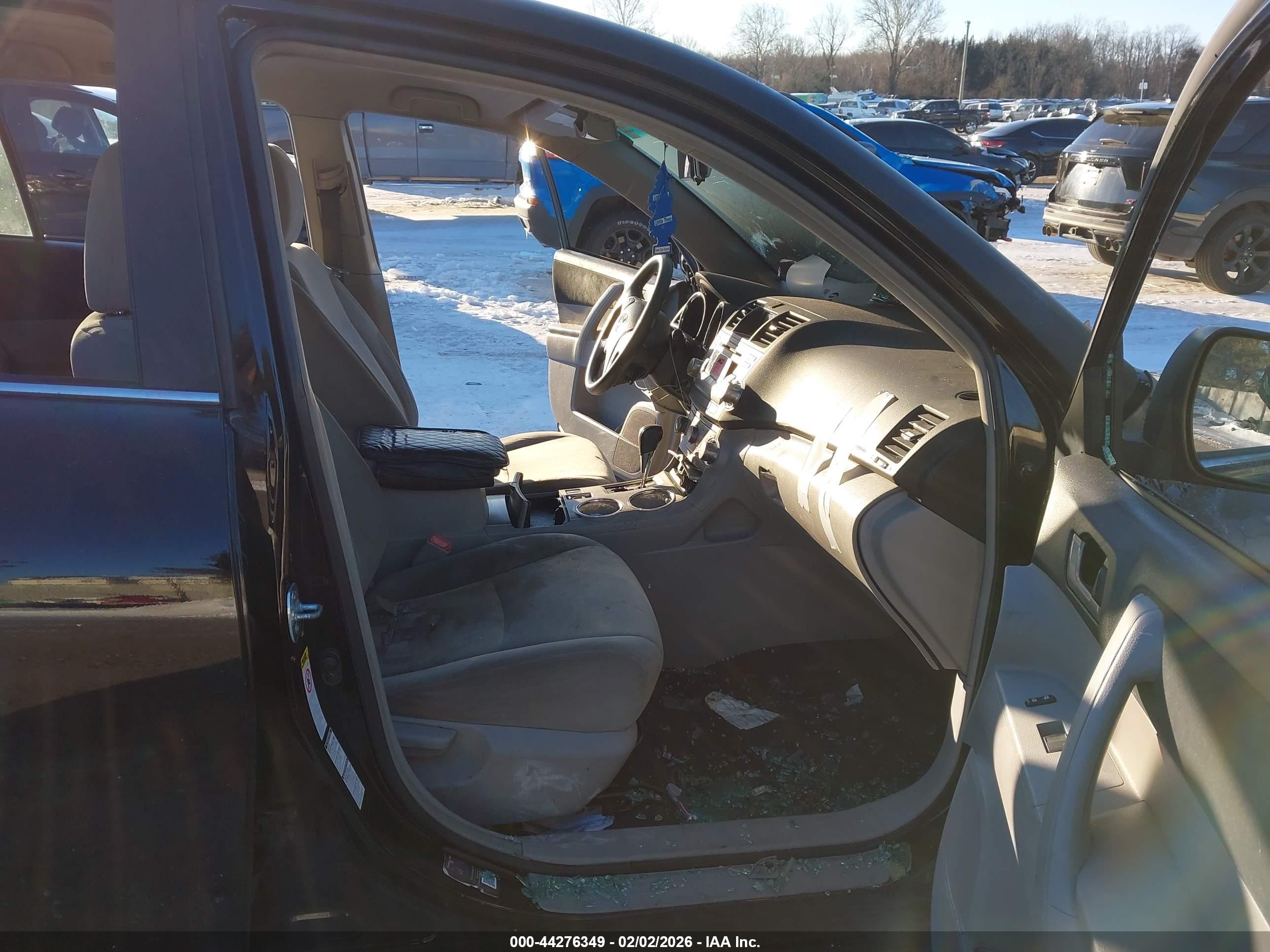 2012 Toyota Highlander Base V6 Black vin: 5TDBK3EH9CS137152