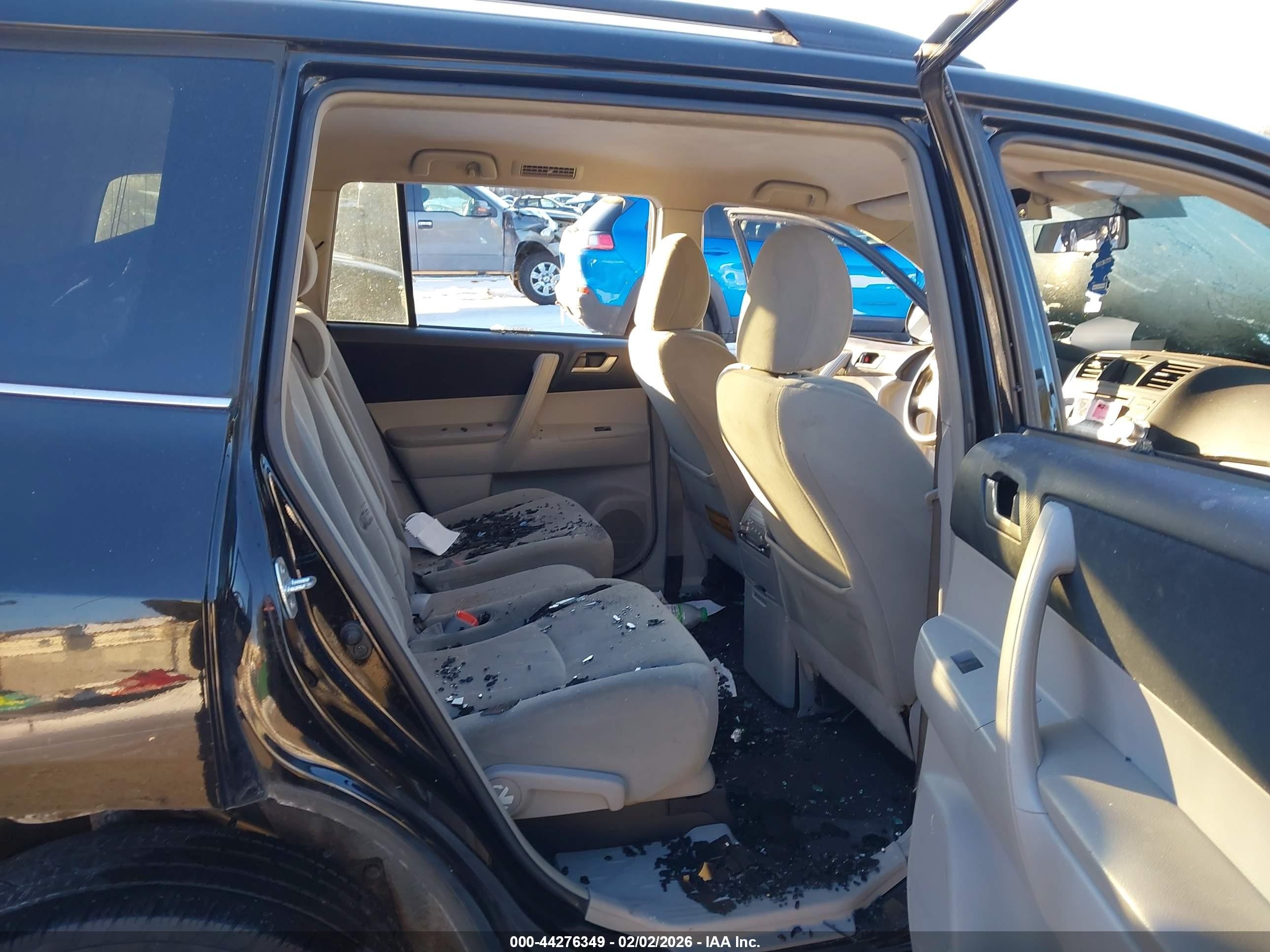 2012 Toyota Highlander Base V6 Black vin: 5TDBK3EH9CS137152