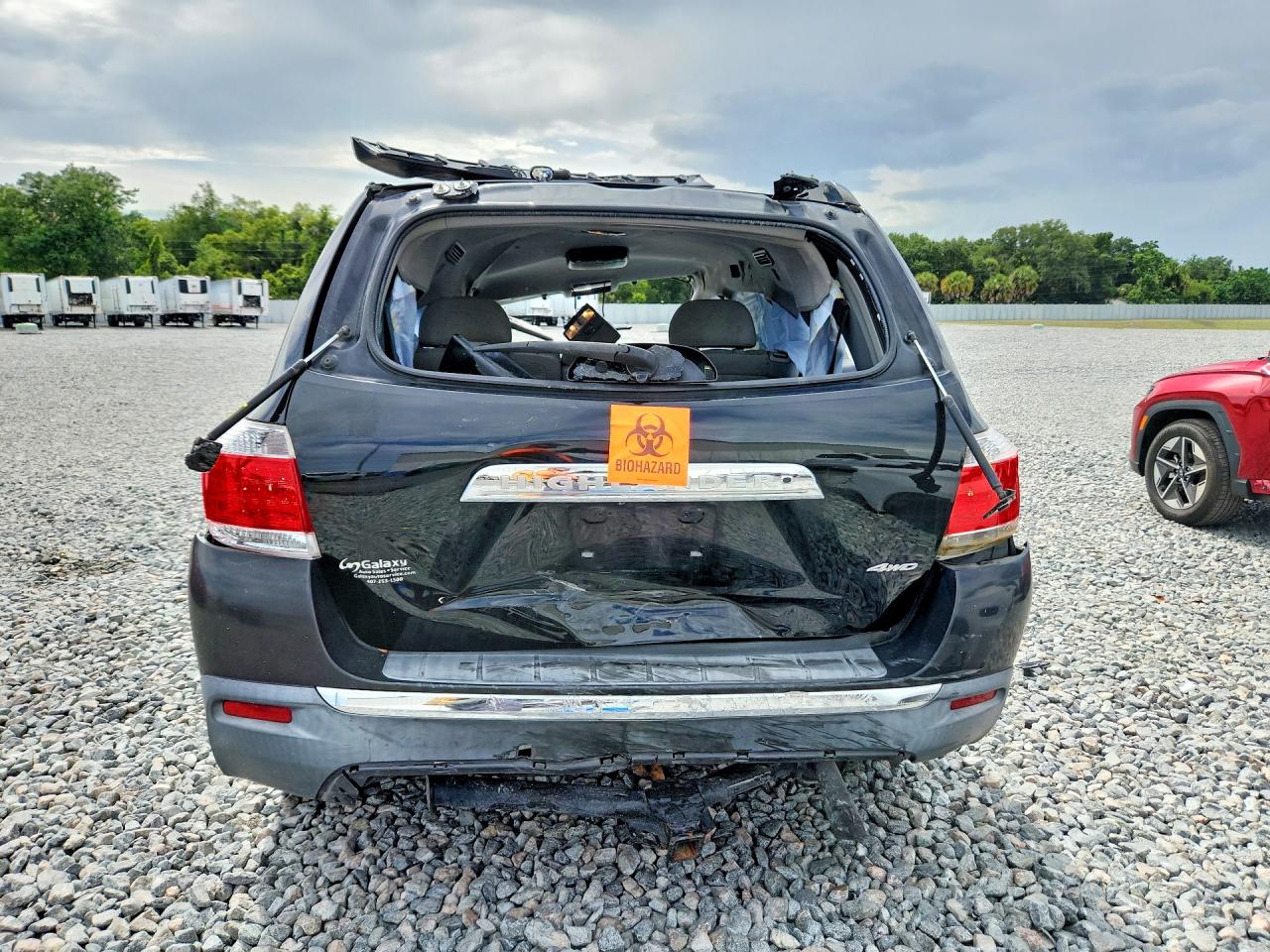 2012 Toyota Highlander Base Black vin: 5TDBK3EH9CS143050