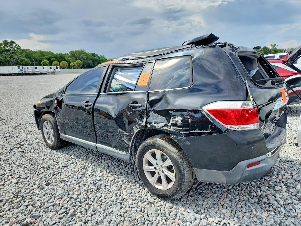 2012 Toyota Highlander Base Black vin: 5TDBK3EH9CS143050