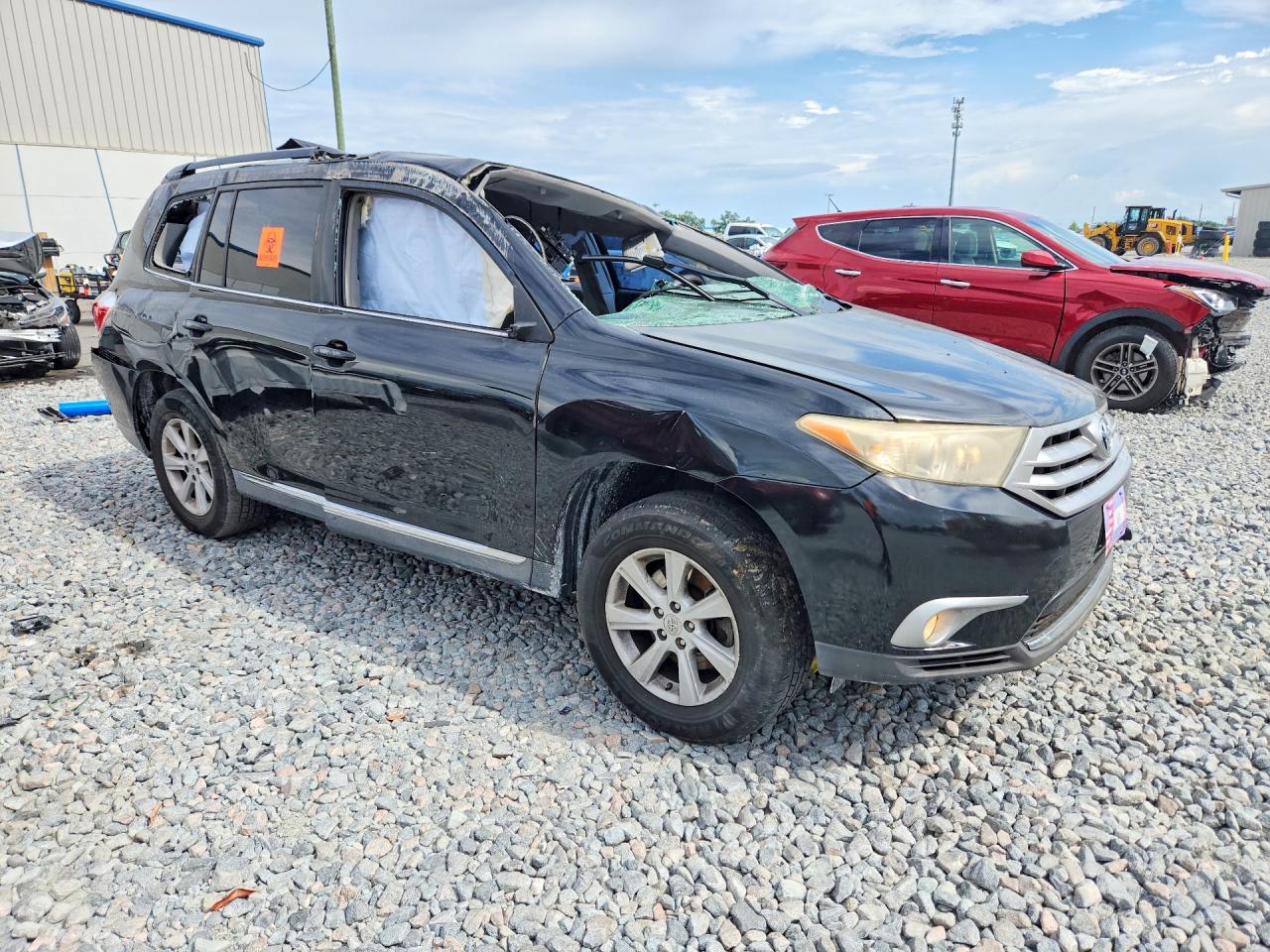2012 Toyota Highlander Base Black vin: 5TDBK3EH9CS143050
