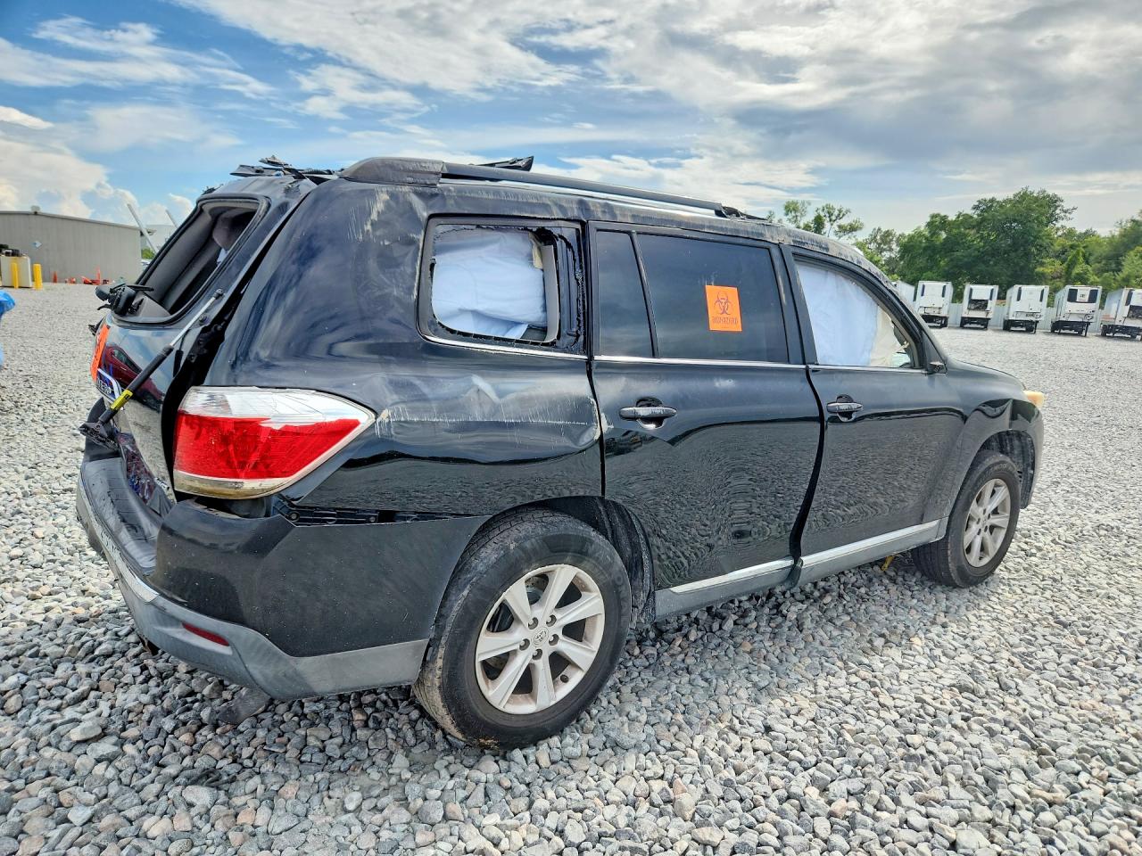 2012 Toyota Highlander Base Black vin: 5TDBK3EH9CS143050