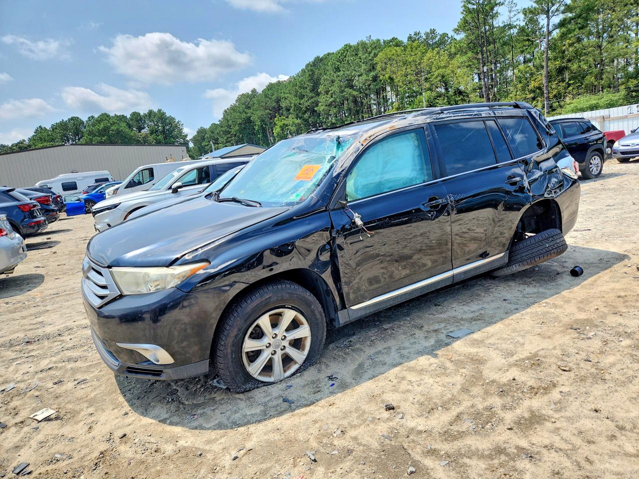 2012 Toyota Highlander Se Black vin: 5TDBK3EH9CS156333