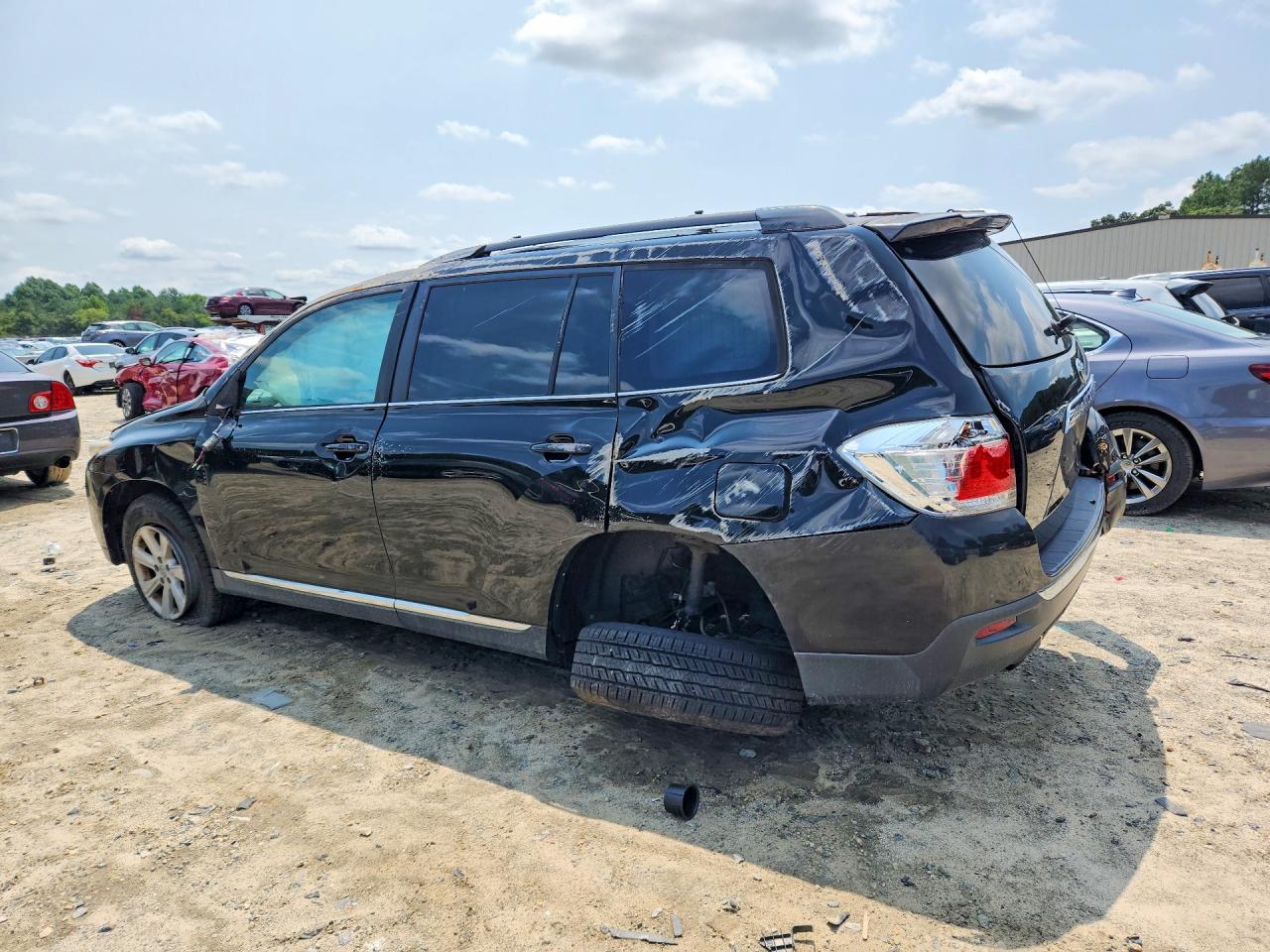 2012 Toyota Highlander Se Black vin: 5TDBK3EH9CS156333