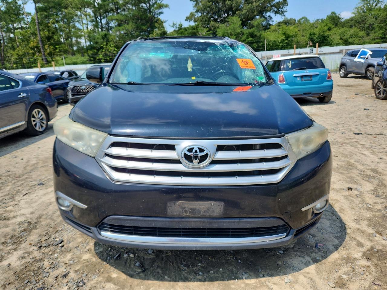2012 Toyota Highlander Se Black vin: 5TDBK3EH9CS156333