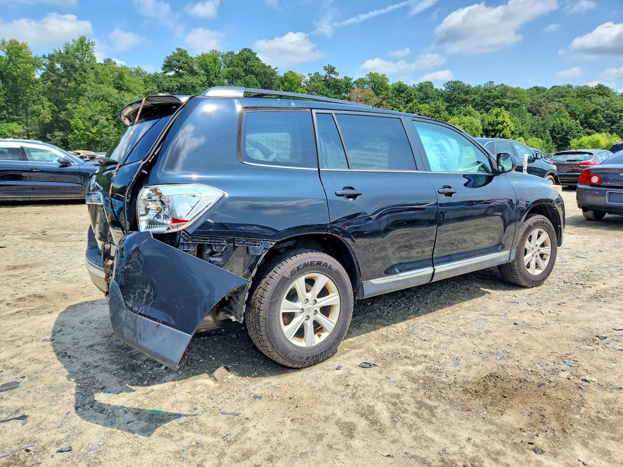 2012 Toyota Highlander Se Black vin: 5TDBK3EH9CS156333