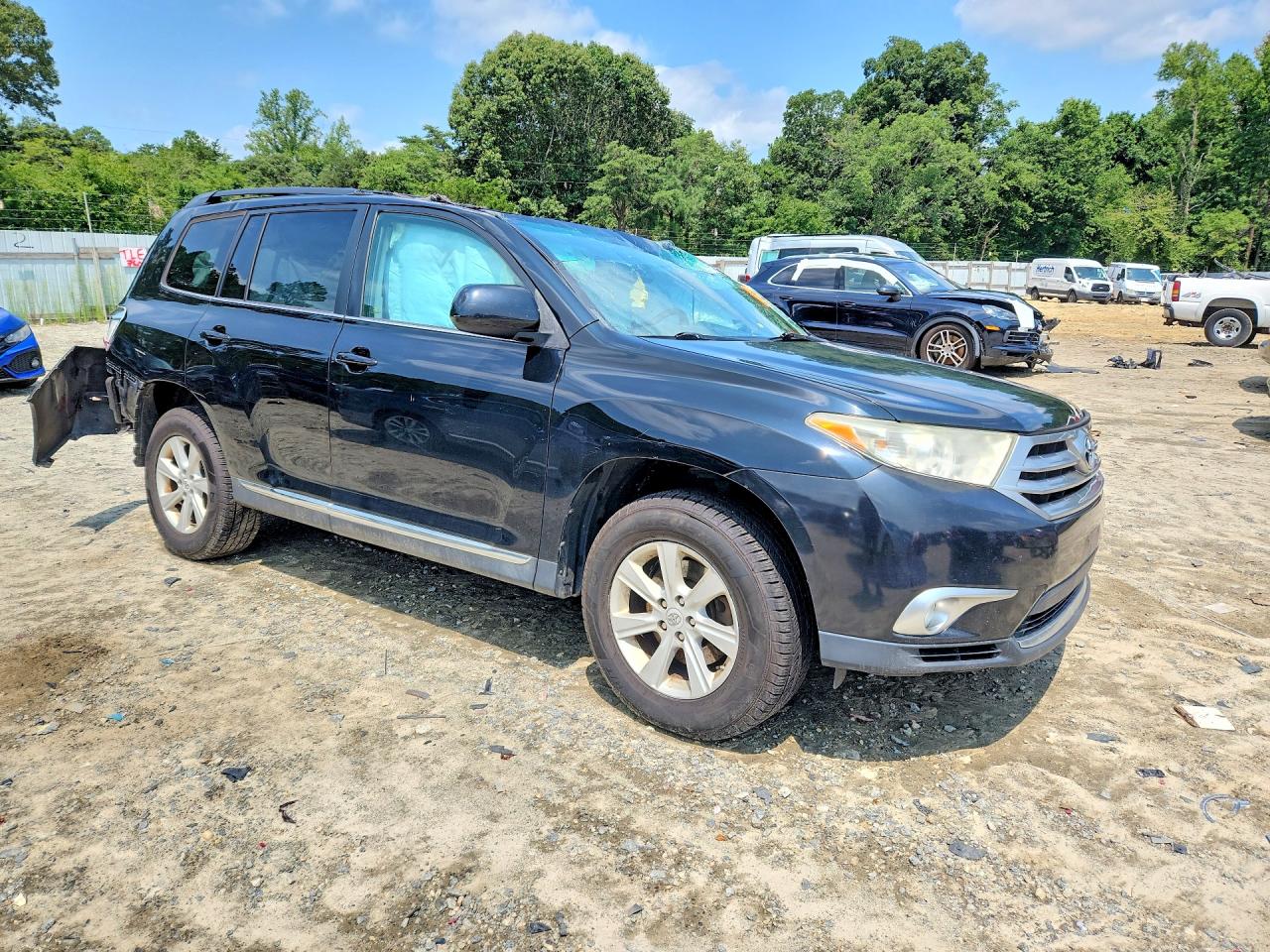 2012 Toyota Highlander Se Black vin: 5TDBK3EH9CS156333