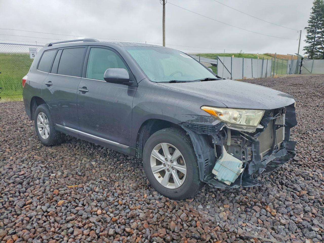 2012 Toyota Highlander Base Gray vin: 5TDBK3EH9CS167400