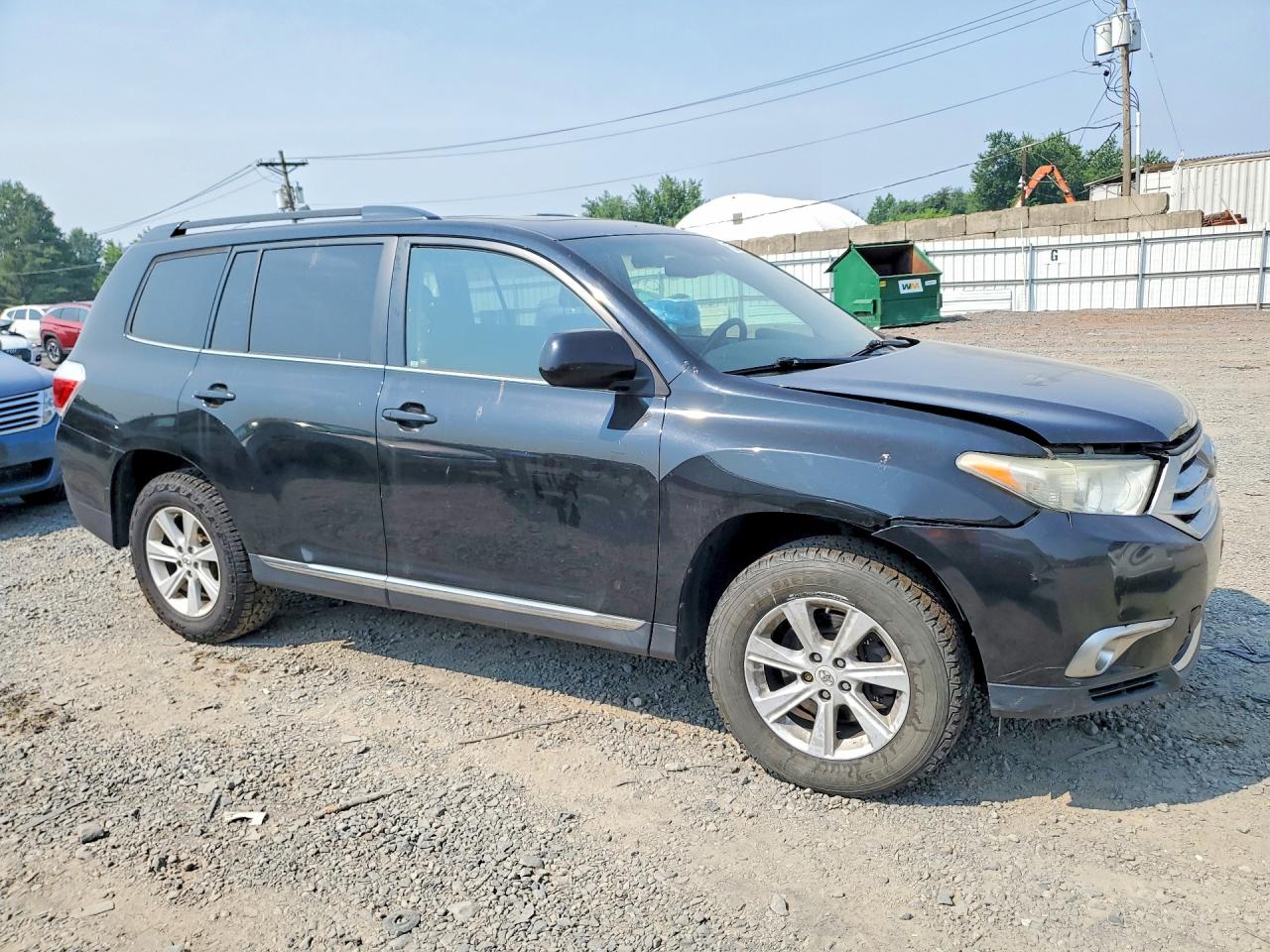 2012 Toyota Highlander Se Черный vin: 5TDBK3EH9CS172189