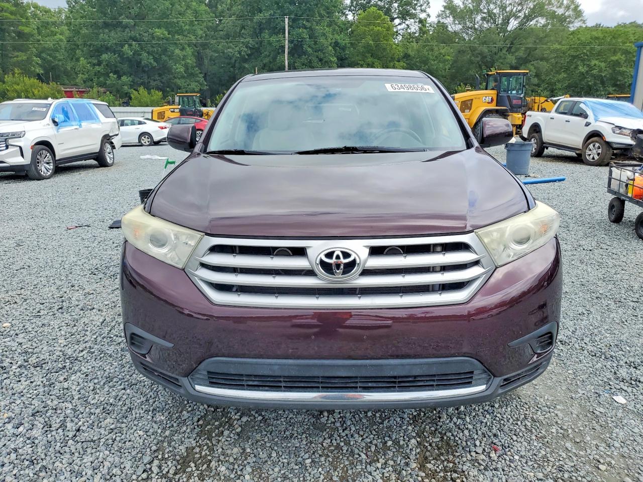 2013 Toyota Highlander Base Maroon vin: 5TDBK3EH9DS189818