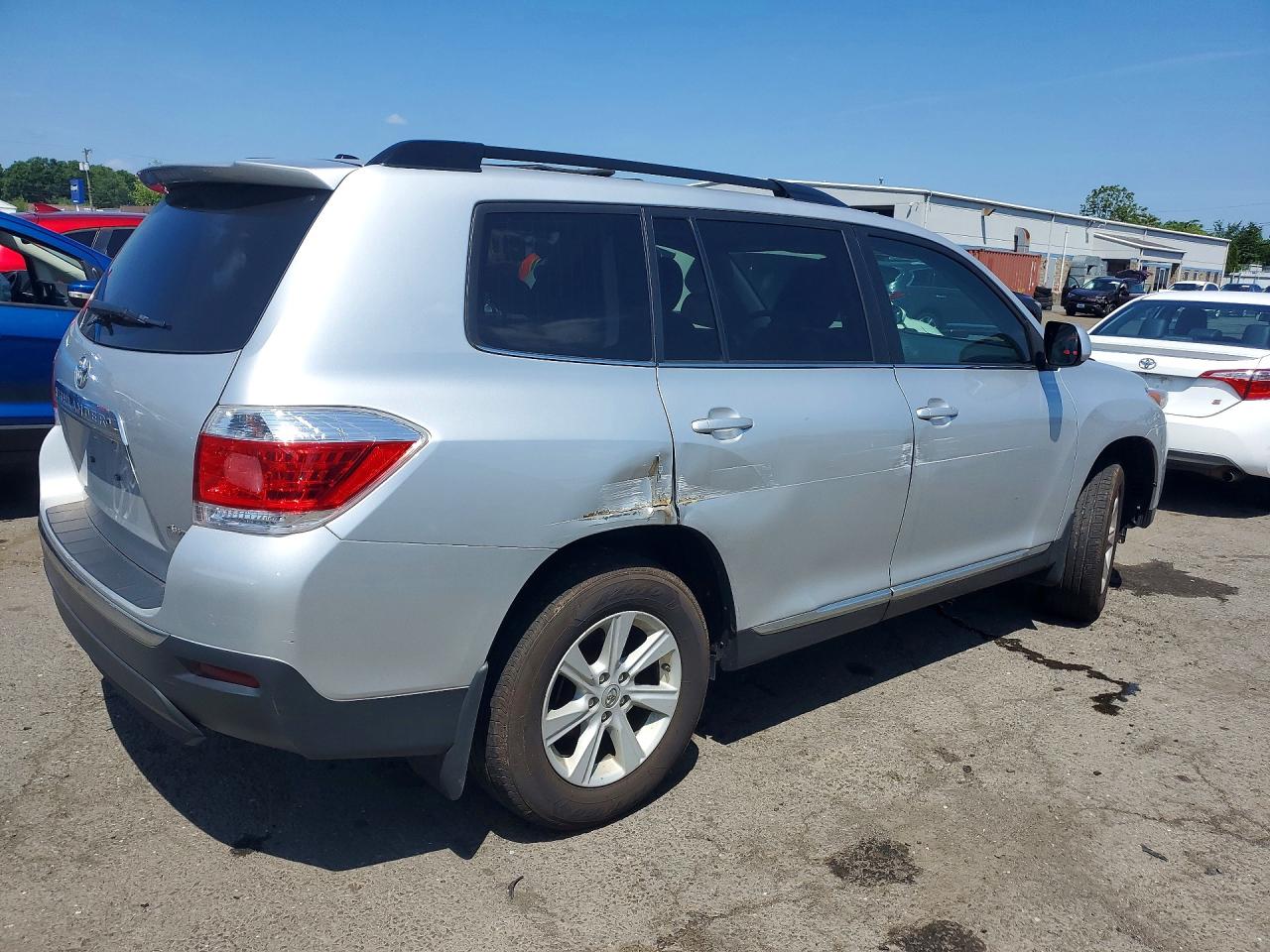2013 Toyota Highlander Se Silver vin: 5TDBK3EH9DS205287