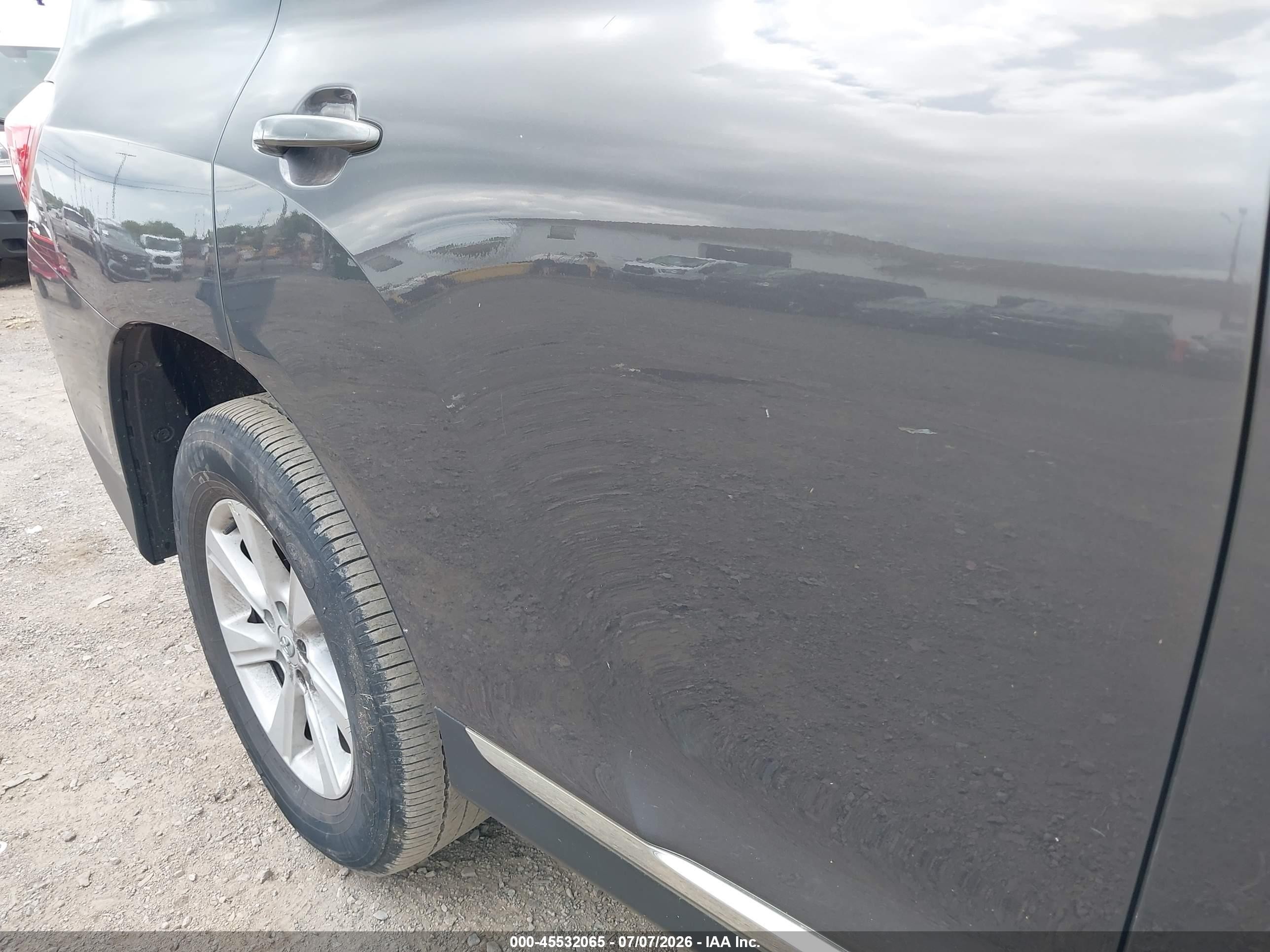 2013 Toyota Highlander Base Plus V6 Серый vin: 5TDBK3EH9DS223854
