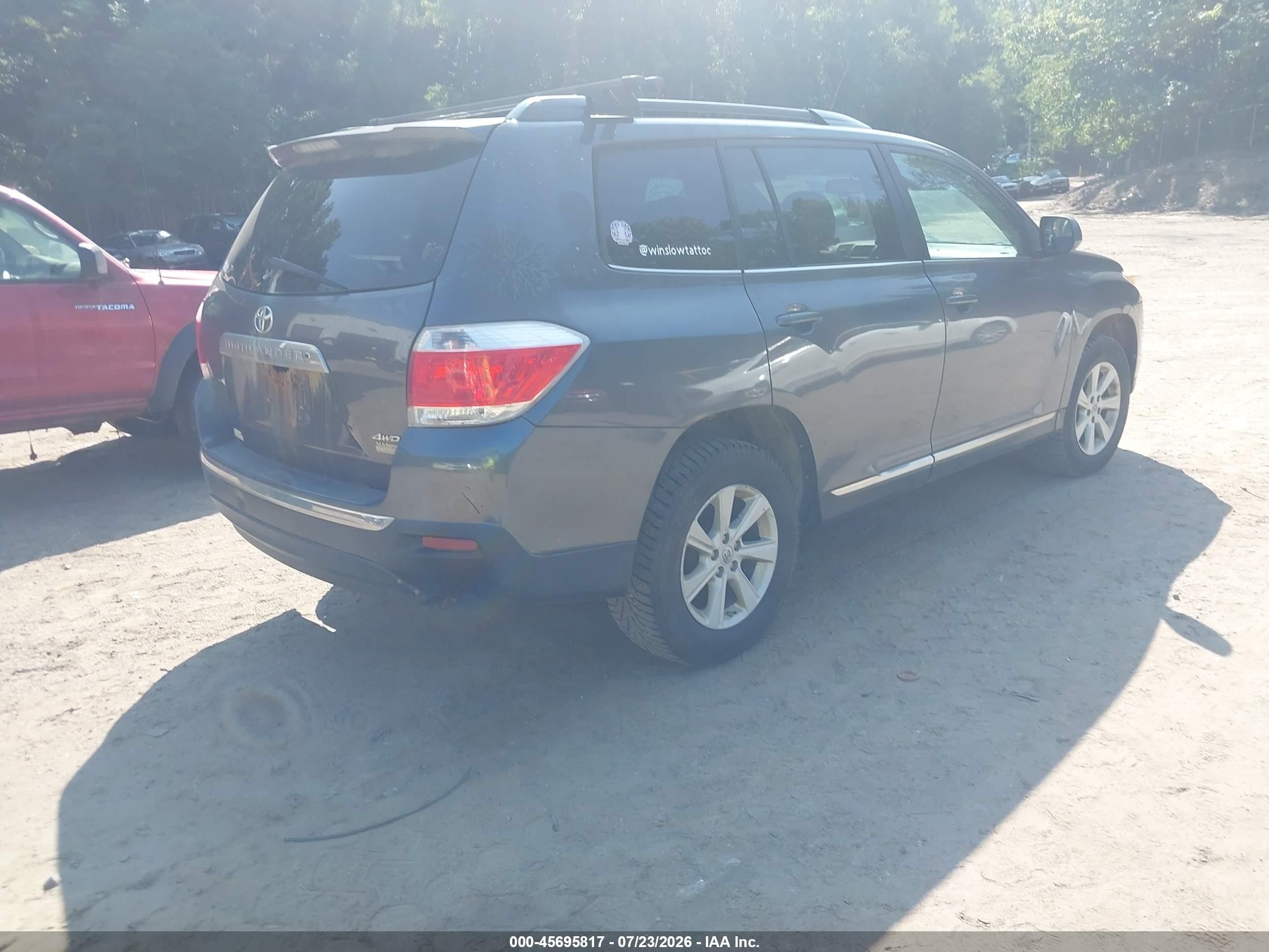 2013 Toyota Highlander Se V6 Black vin: 5TDBK3EH9DS230416